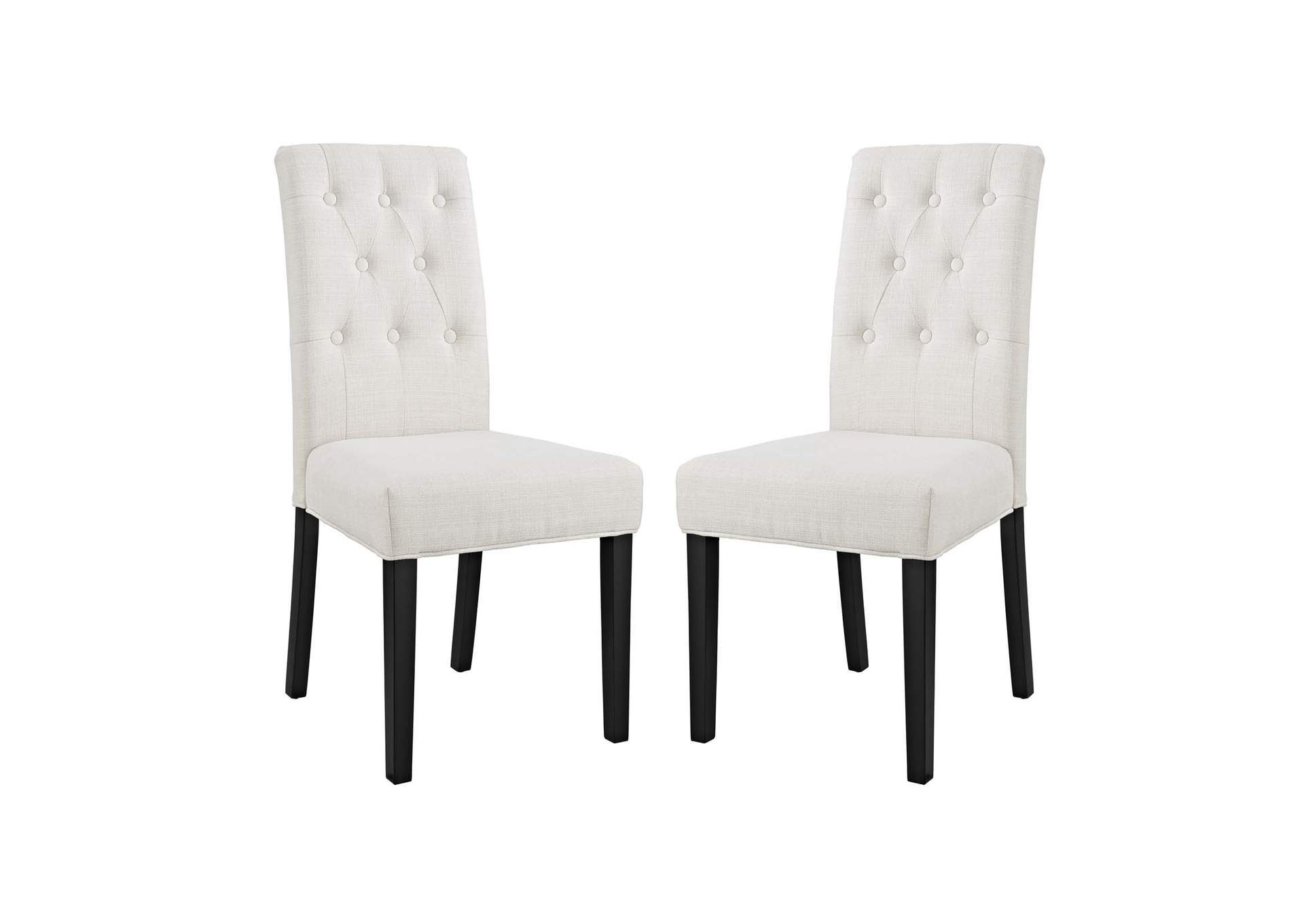 Beige Confer Dining Side Chair Fabric [Set of 2],Modway