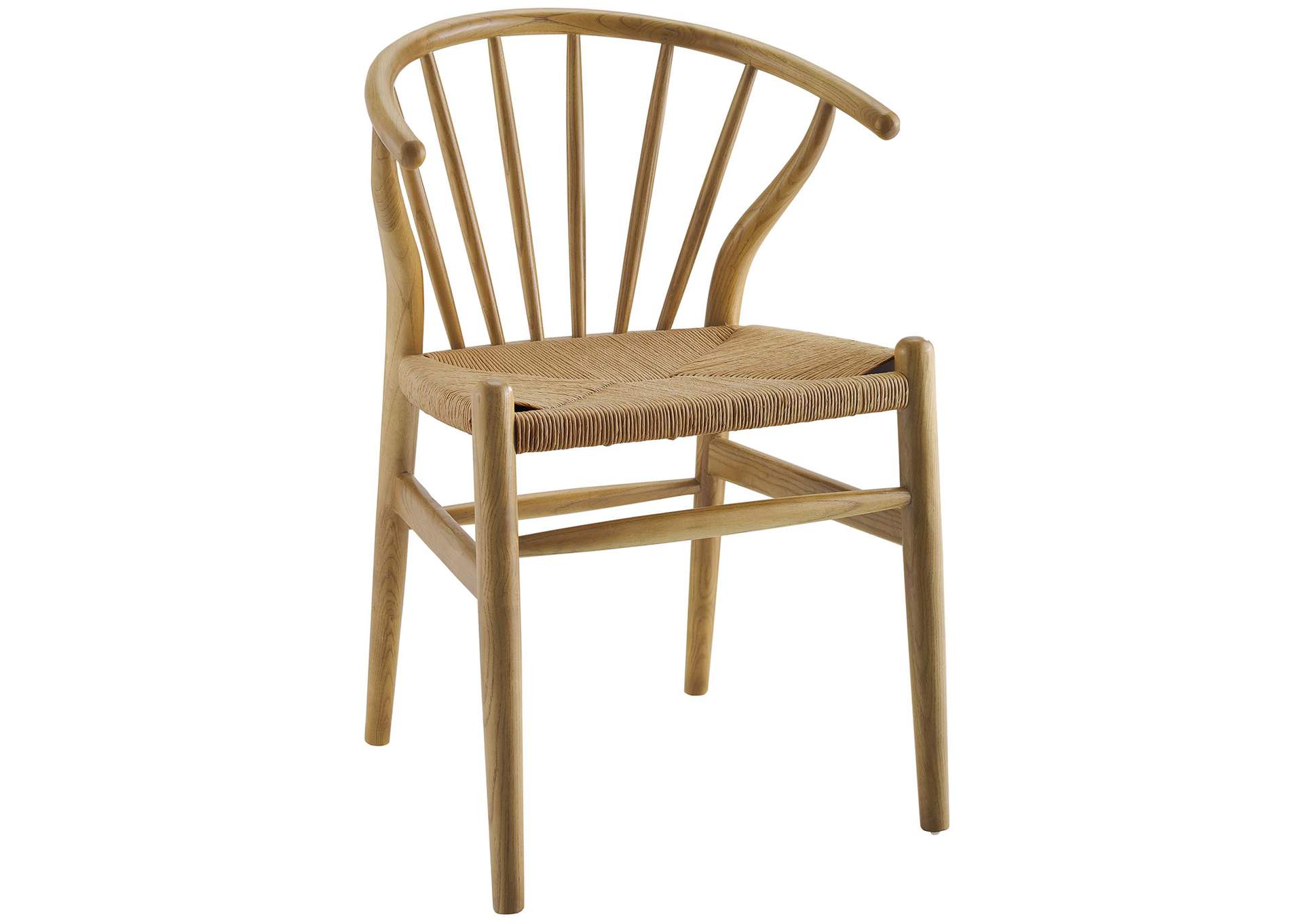 Natural Flourish Spindle Wood Dining Side Chair,Modway