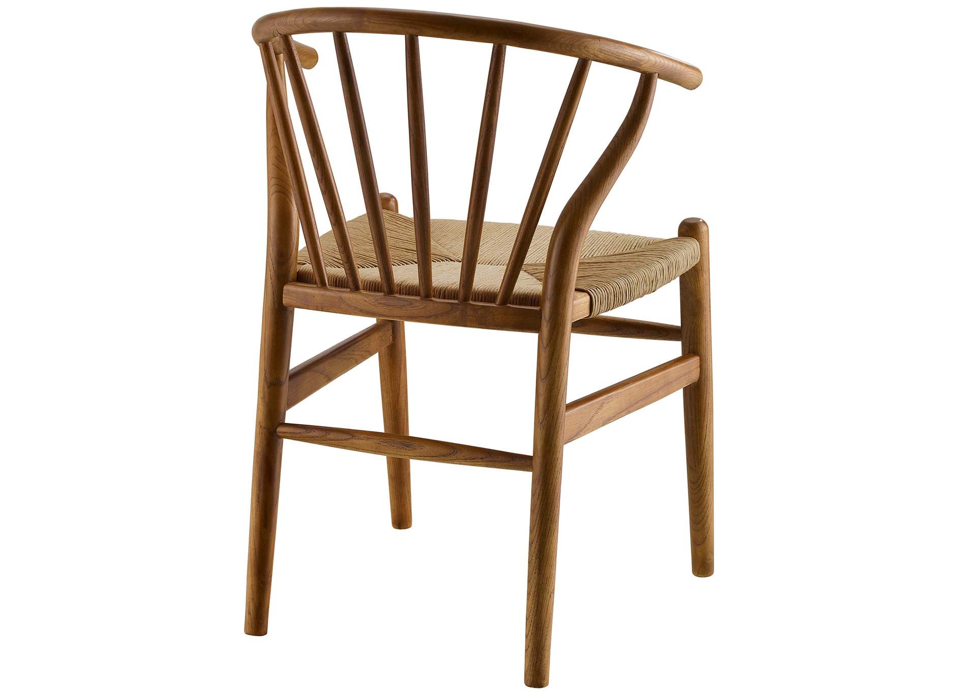 Walnut Flourish Spindle Wood Dining Side Chair,Modway