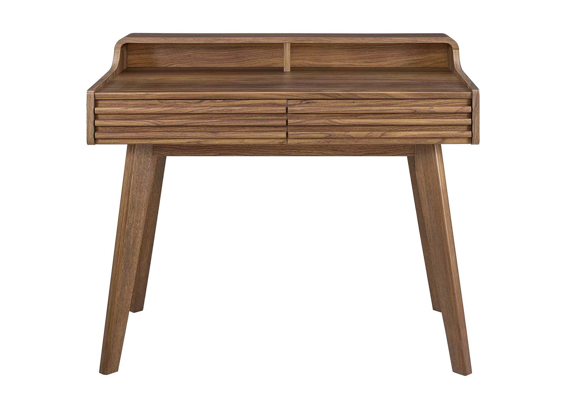 Walnut Render Writing Desk,Modway