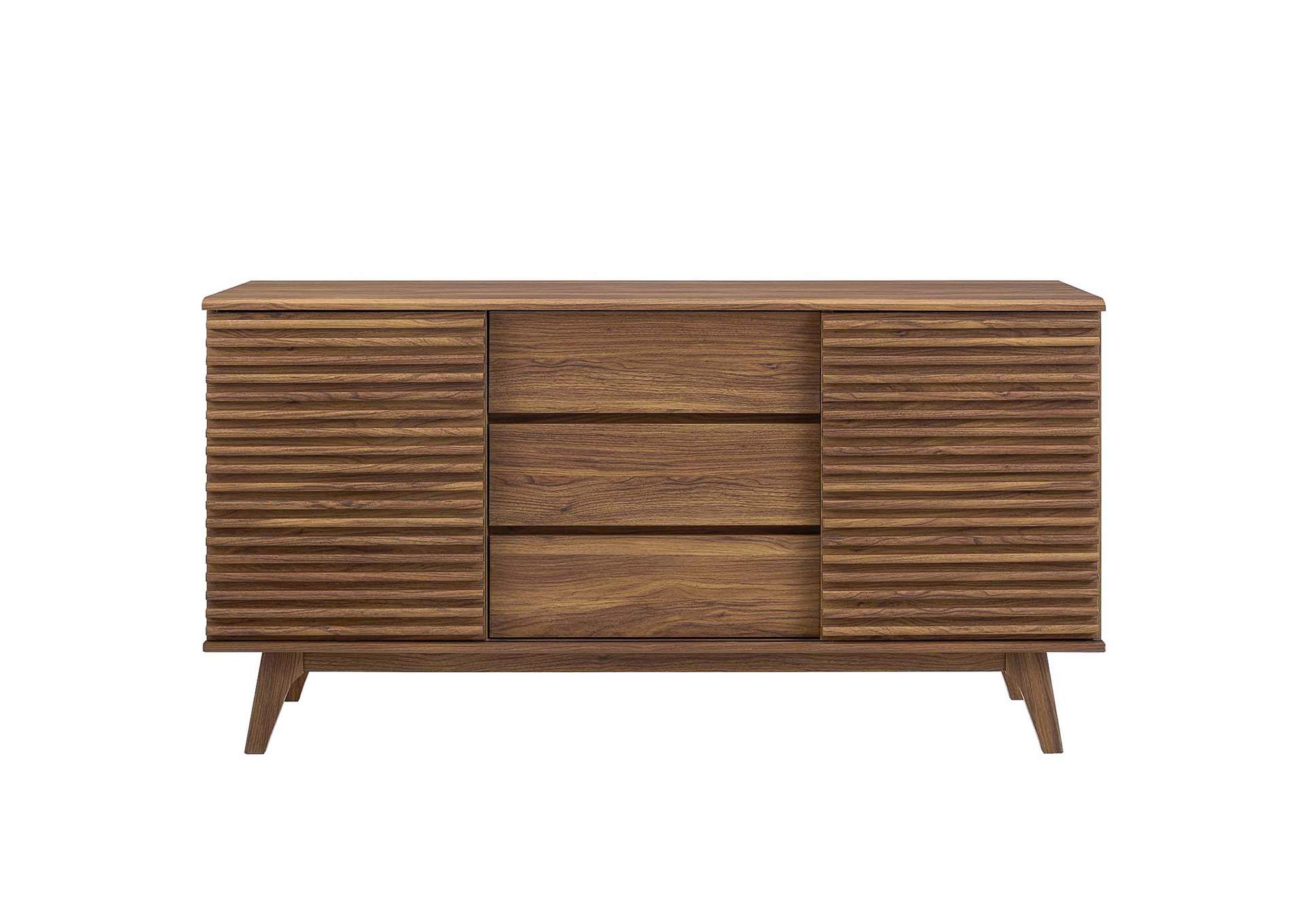 Walnut Render 63" Sideboard Buffet Table or TV Stand,Modway