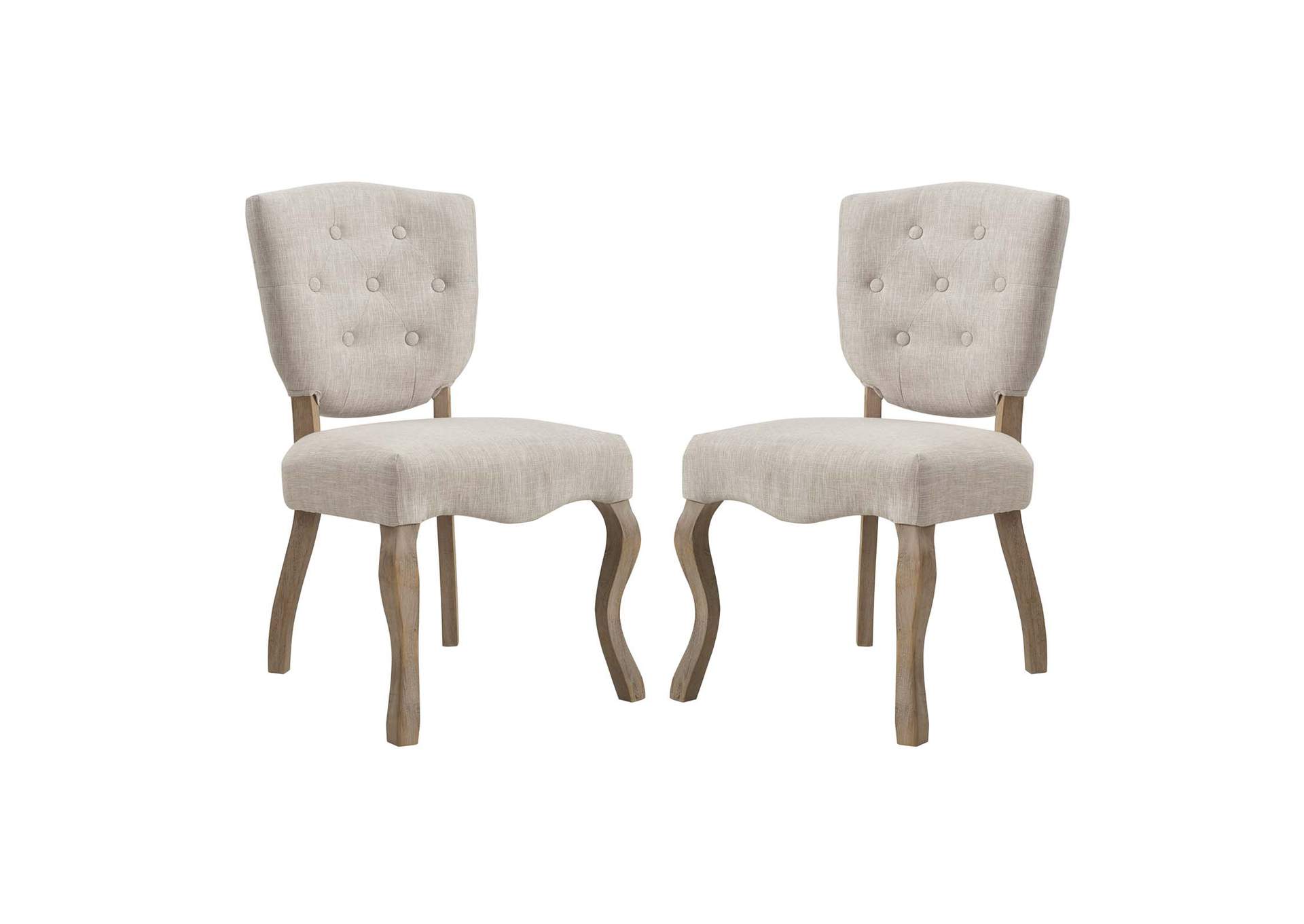 Beige Array Dining Side Chair [Set of 2],Modway