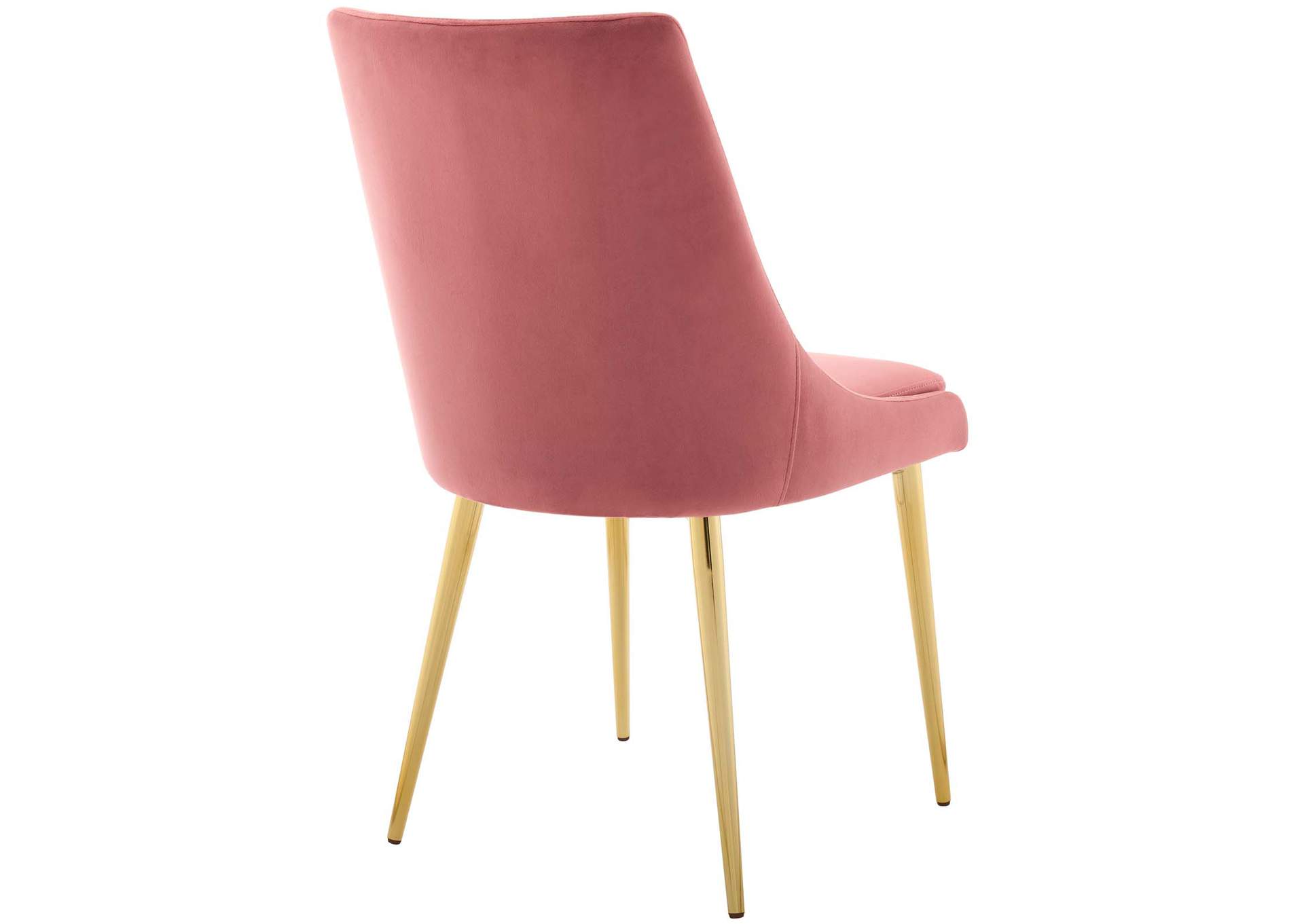 Dusty Rose Viscount Modern Accent Performance Velvet Dining Chair,Modway