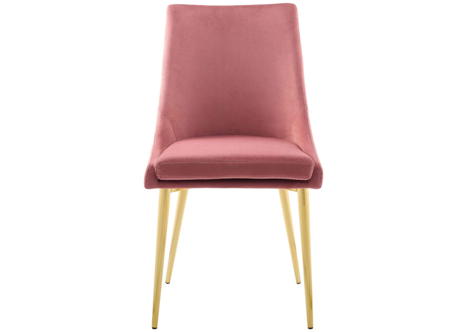 Dusty Rose Viscount Modern Accent Performance Velvet Dining Chair,Modway