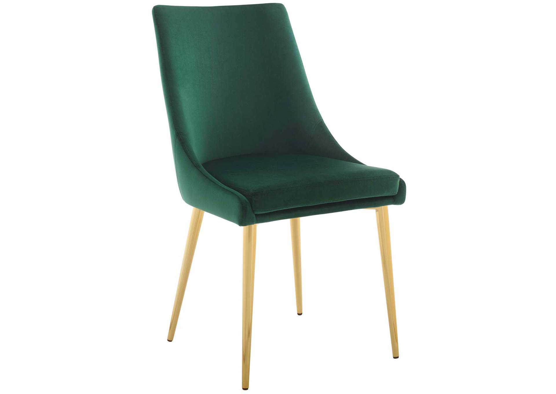 Green Viscount Modern Accent Performance Velvet Dining Chair,Modway