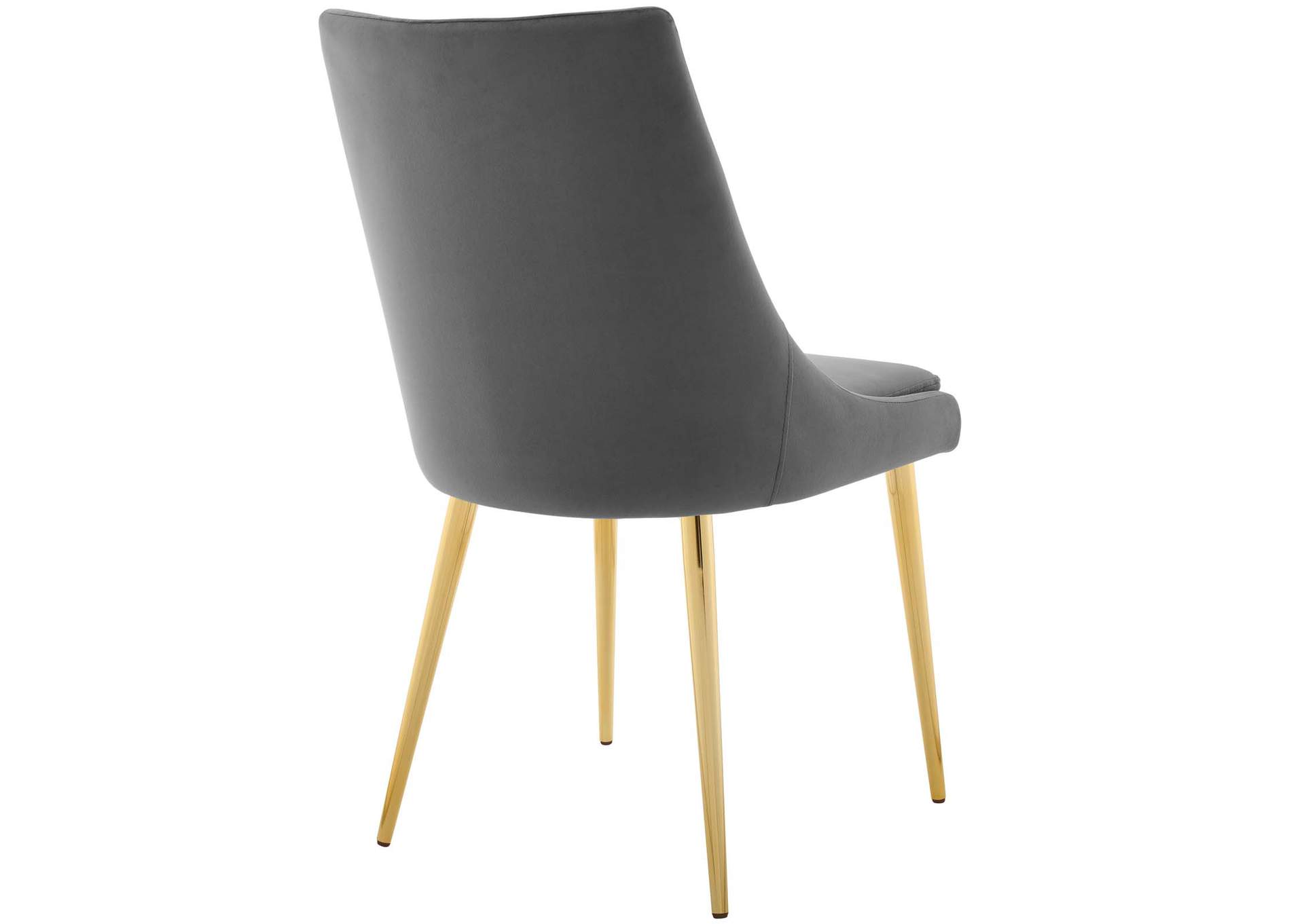 Gray Viscount Modern Accent Performance Velvet Dining Chair,Modway