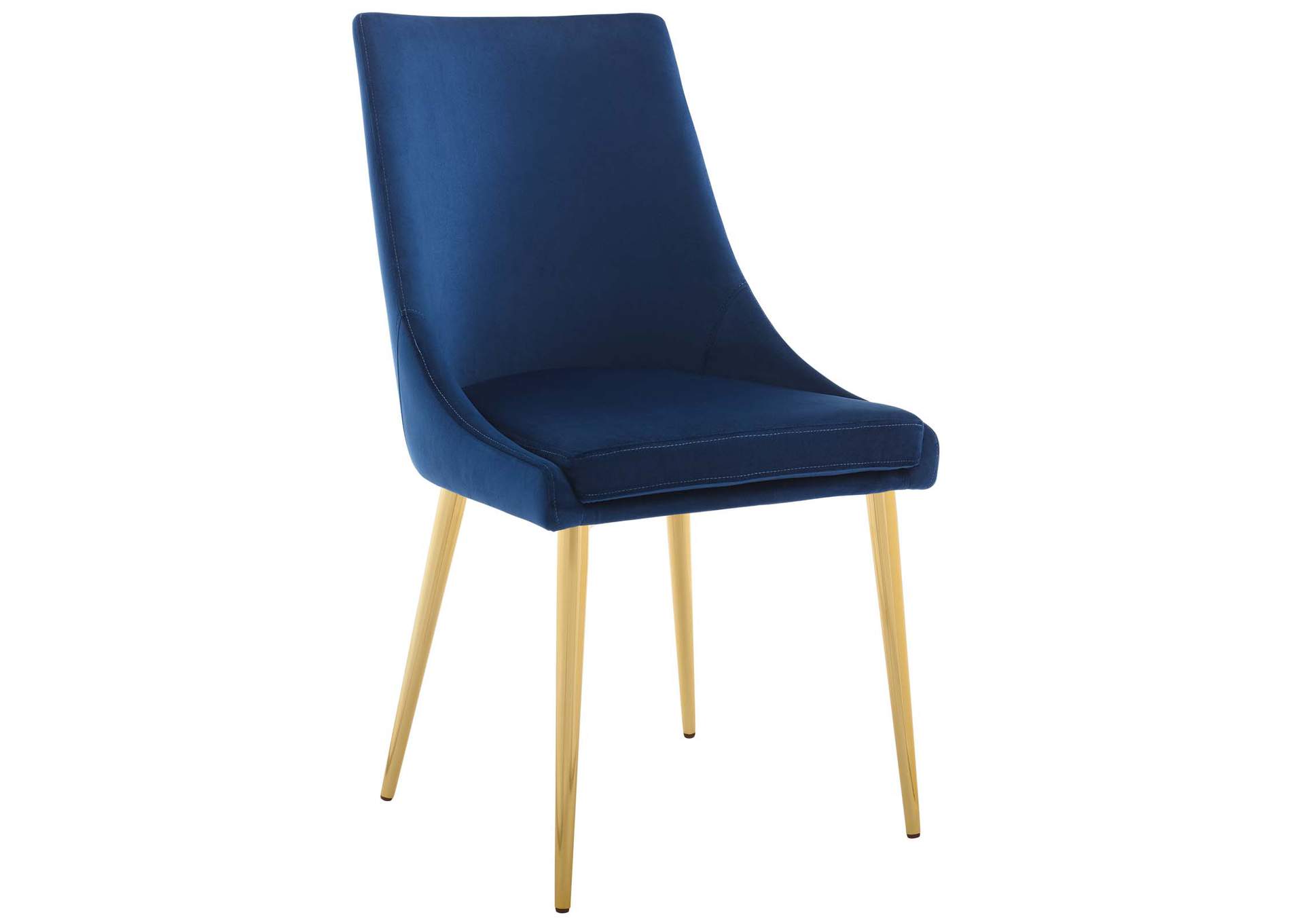 Navy Viscount Modern Accent Performance Velvet Dining Chair,Modway