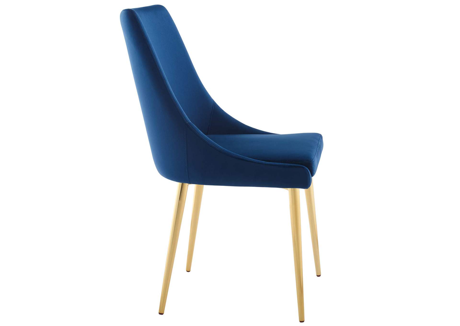 Navy Viscount Modern Accent Performance Velvet Dining Chair,Modway