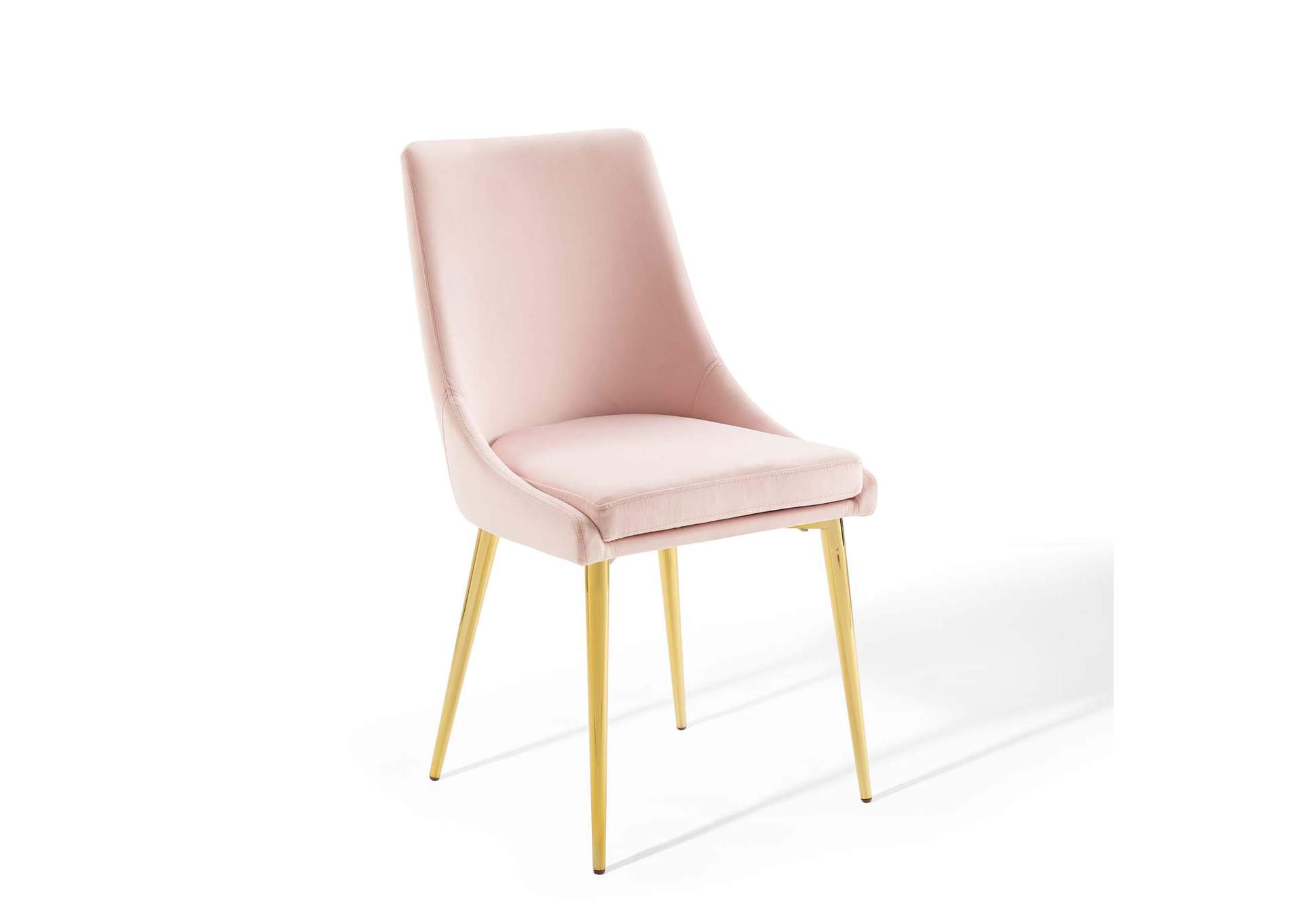 Pink Viscount Modern Accent Performance Velvet Dining Chair,Modway