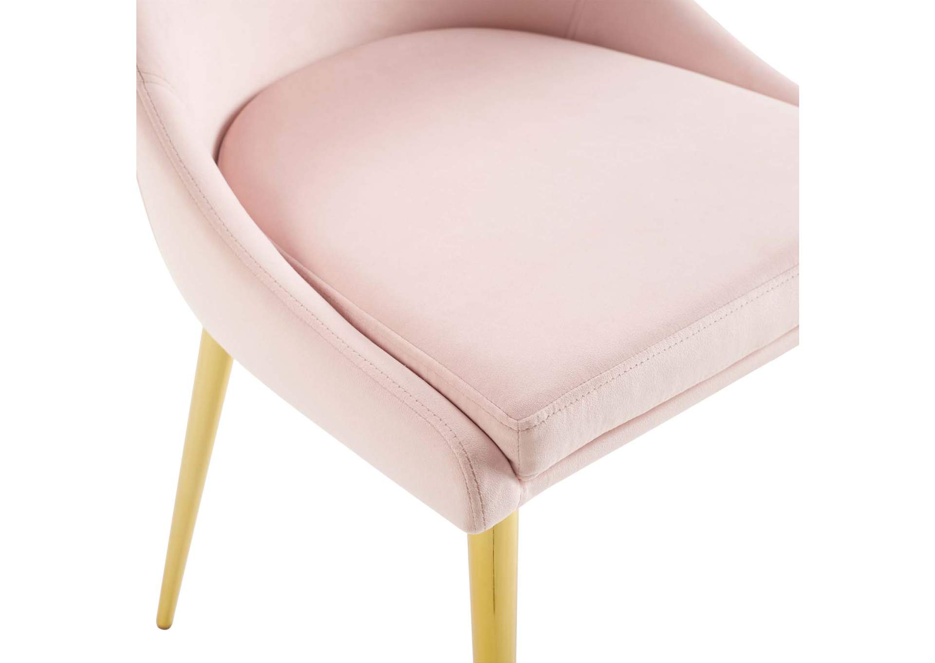 Pink Viscount Modern Accent Performance Velvet Dining Chair,Modway