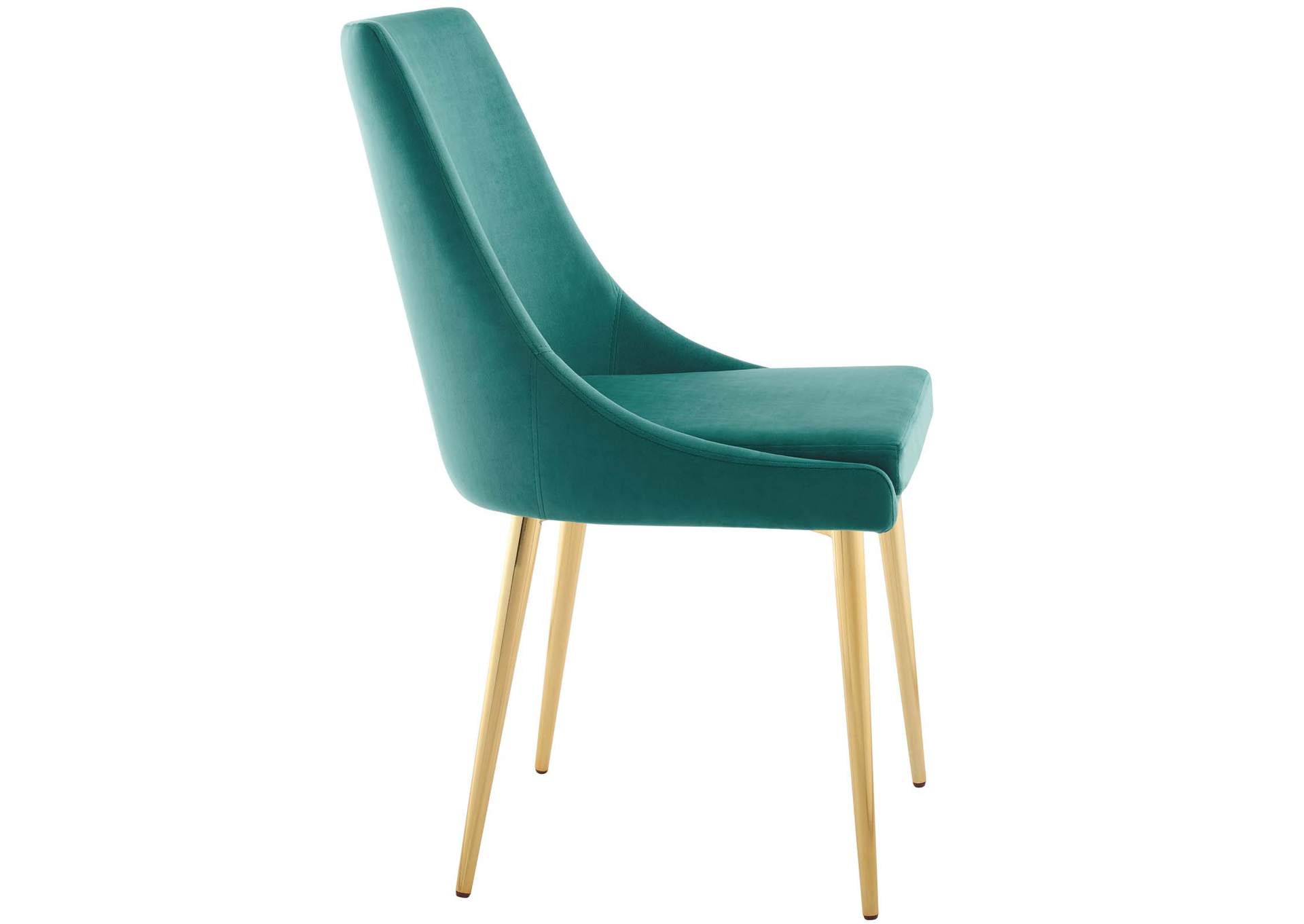 Teal Viscount Modern Accent Performance Velvet Dining Chair,Modway