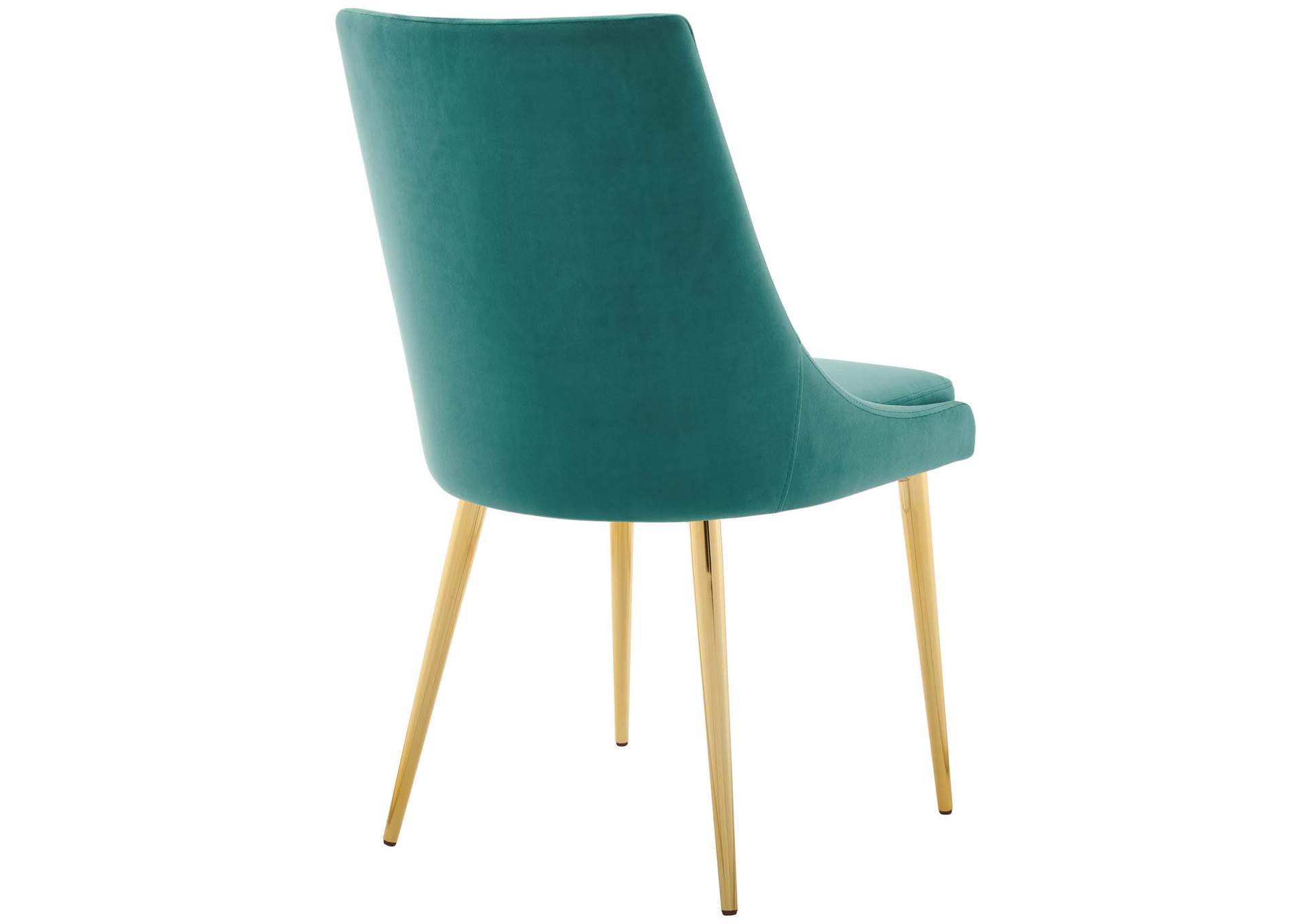 Teal Viscount Modern Accent Performance Velvet Dining Chair,Modway