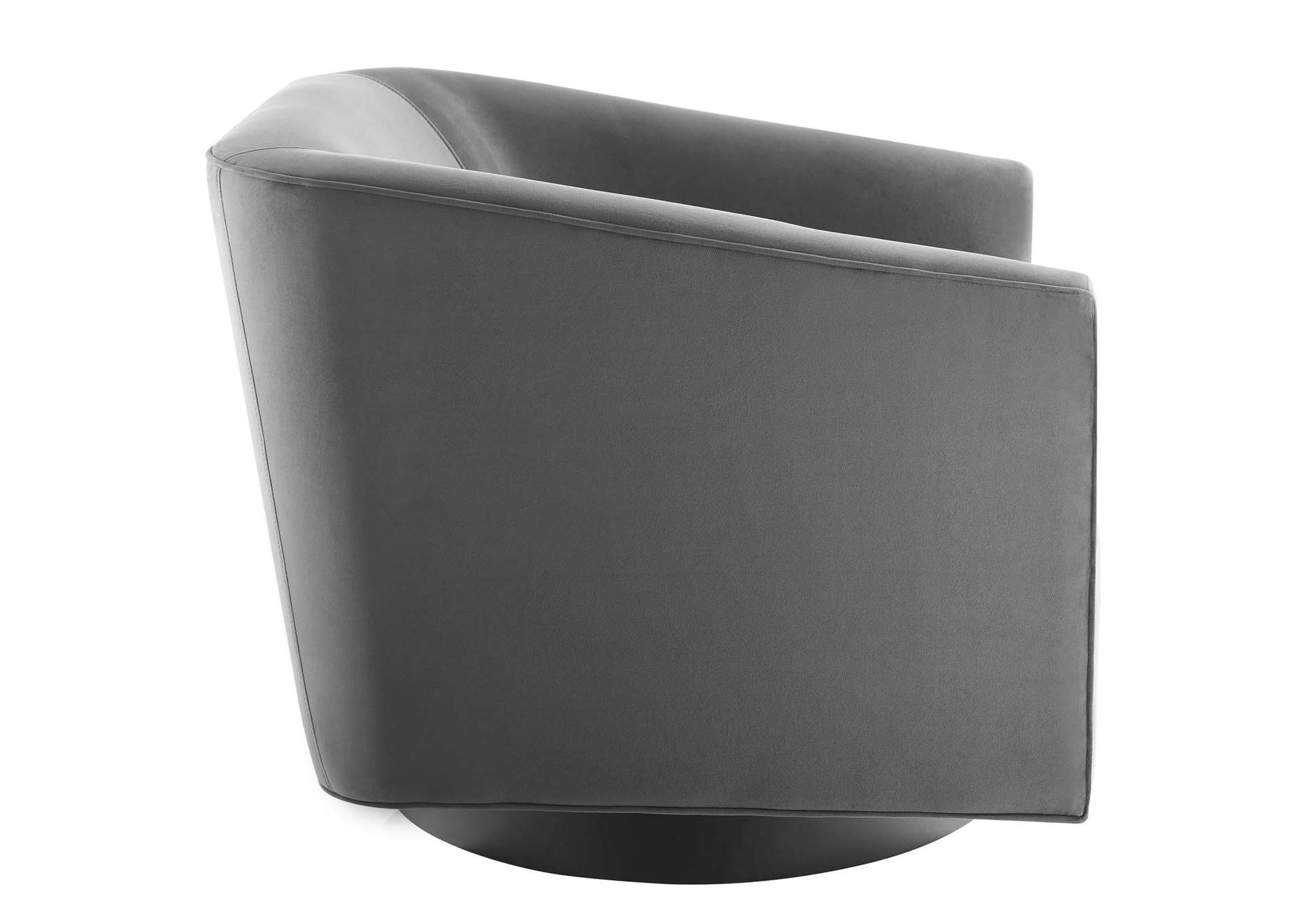 Gray Twist Accent Lounge Performance Velvet Swivel Chair,Modway