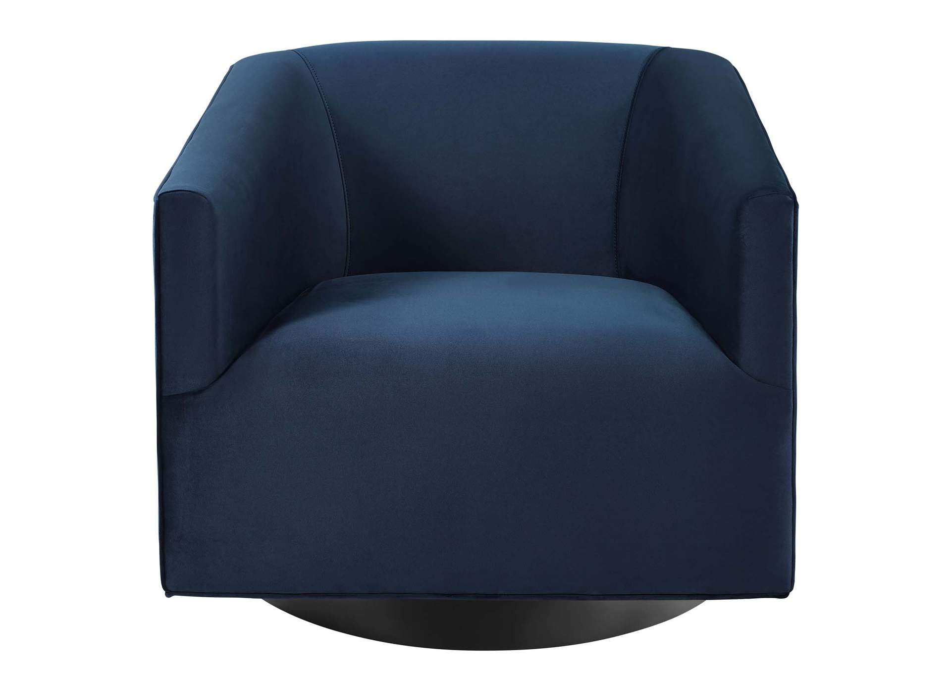 Midnight Blue Twist Accent Lounge Performance Velvet Swivel Chair,Modway