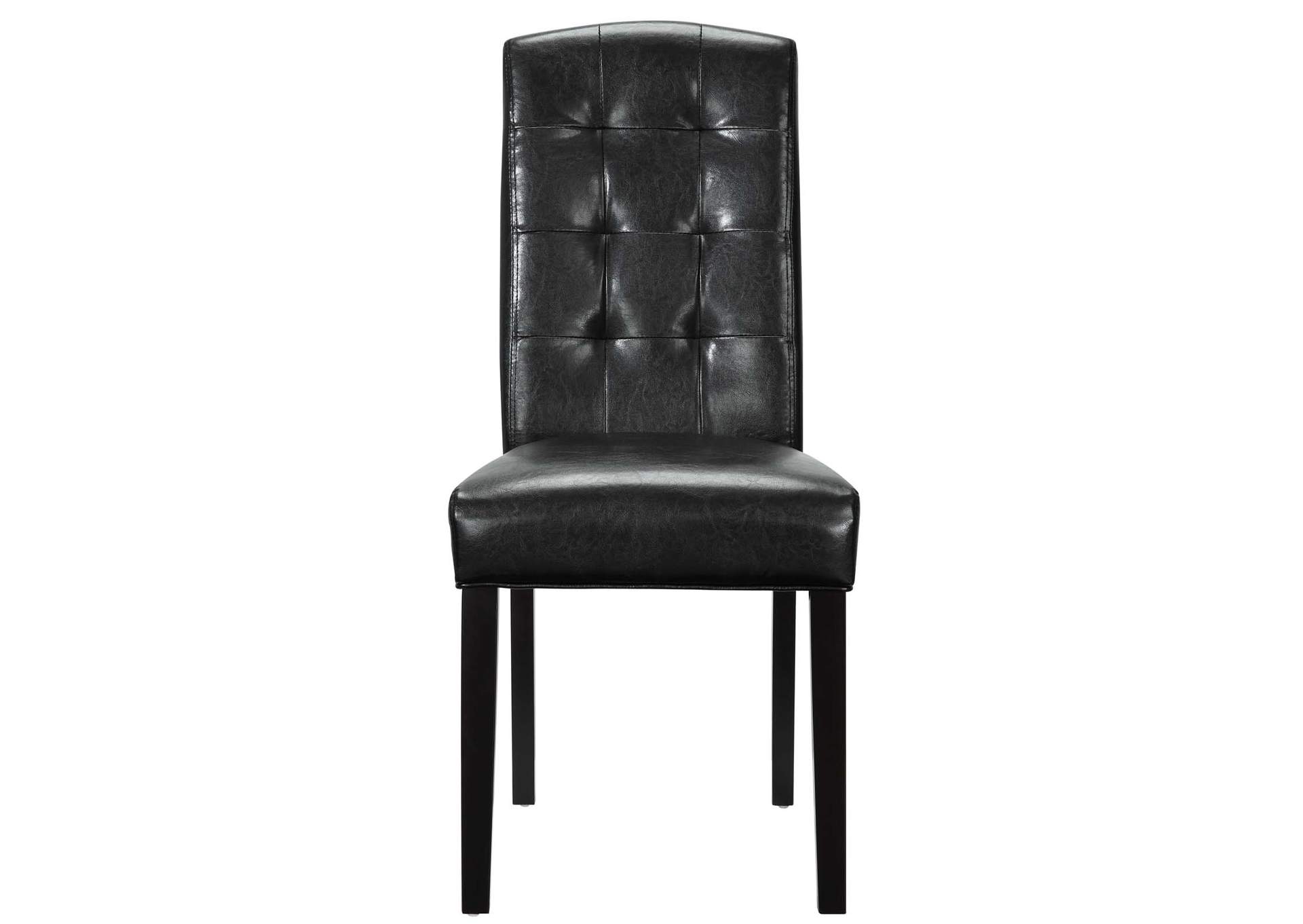 Black Perdure Dining Chairs Vinyl [Set of 4],Modway