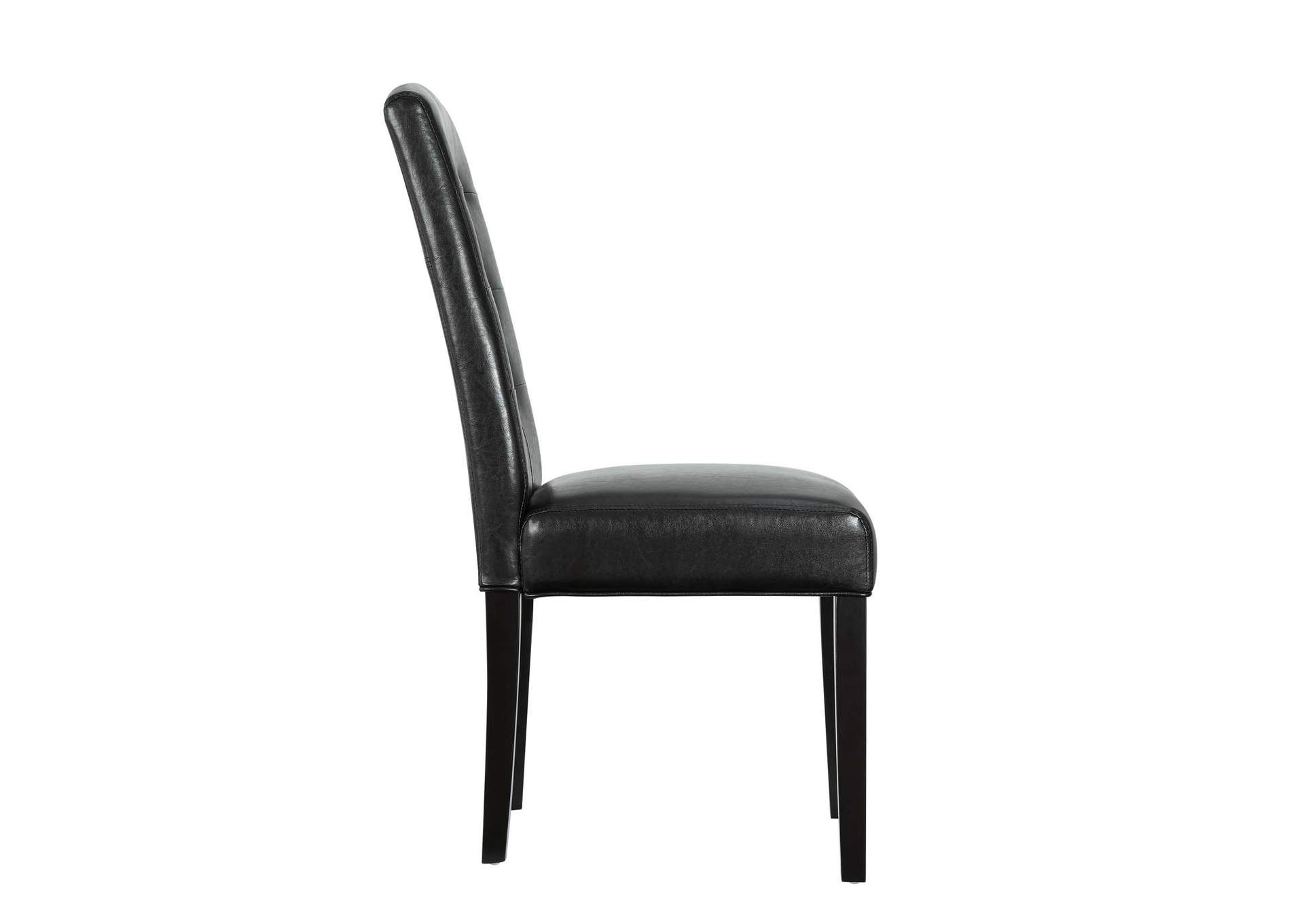 Black Perdure Dining Chairs Vinyl [Set of 4],Modway