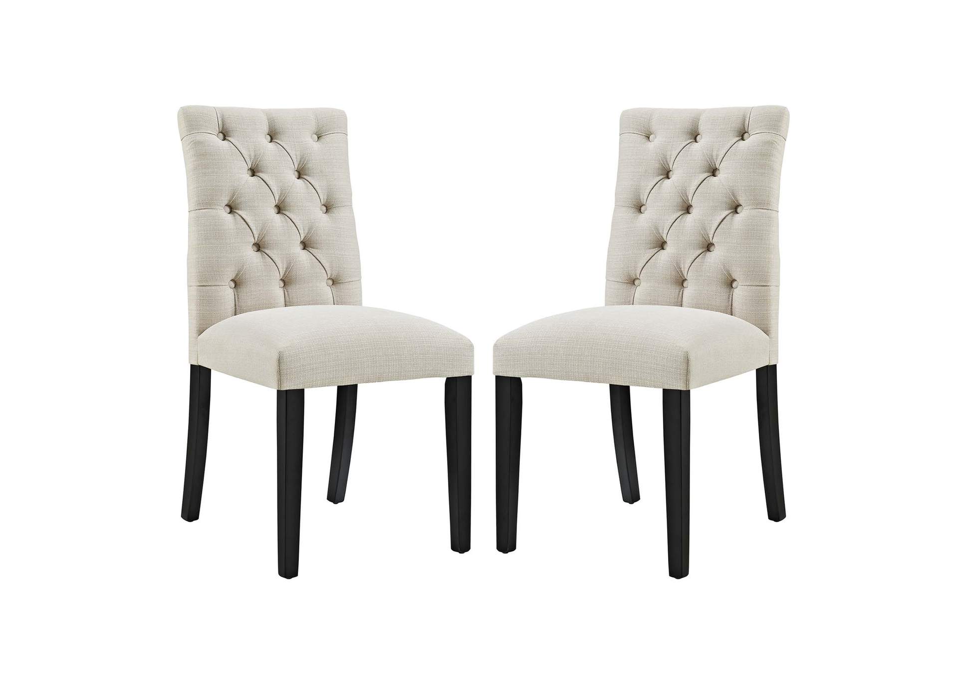 Beige Duchess Dining Chair Fabric [Set of 2],Modway