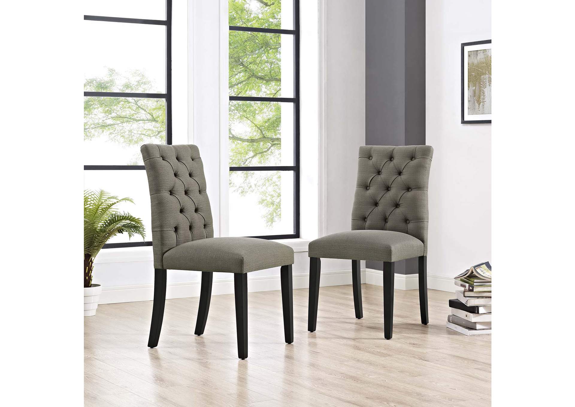 Granite Duchess Dining Chair Fabric [Set of 2],Modway