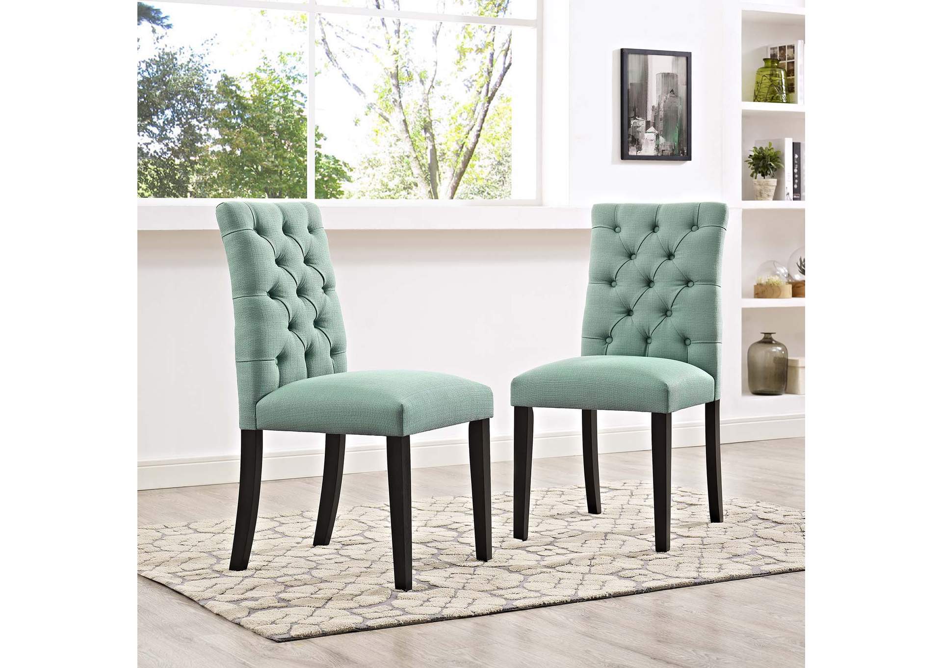 Laguna Duchess Dining Chair Fabric [Set of 2],Modway