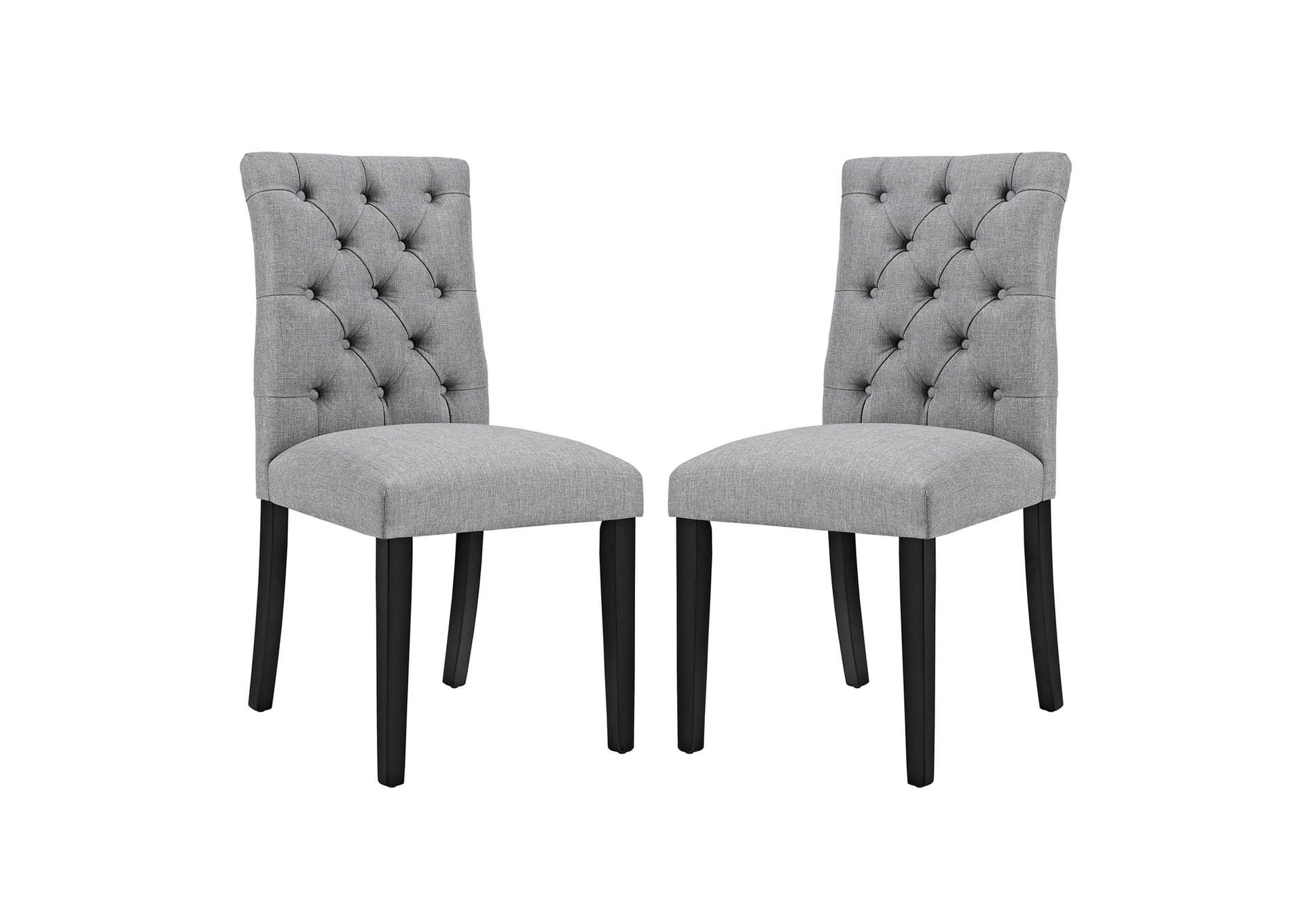 Light Gray Duchess Dining Chair Fabric [Set of 2],Modway