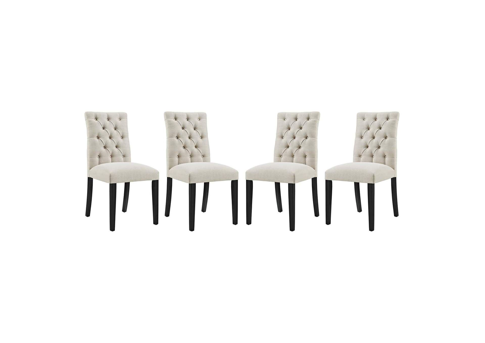 Beige Duchess Dining Chair Fabric [Set of 4],Modway