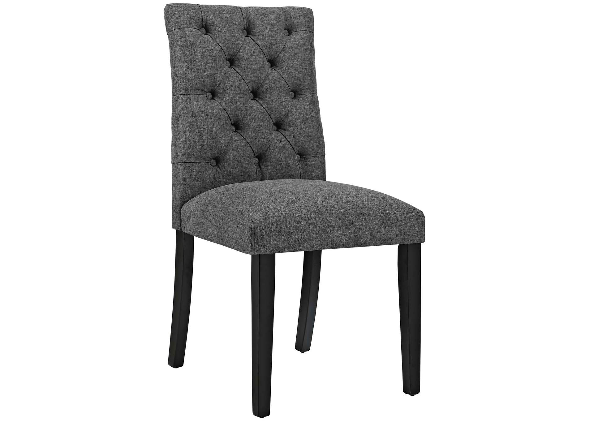 Gray Duchess Dining Chair Fabric [Set of 4],Modway