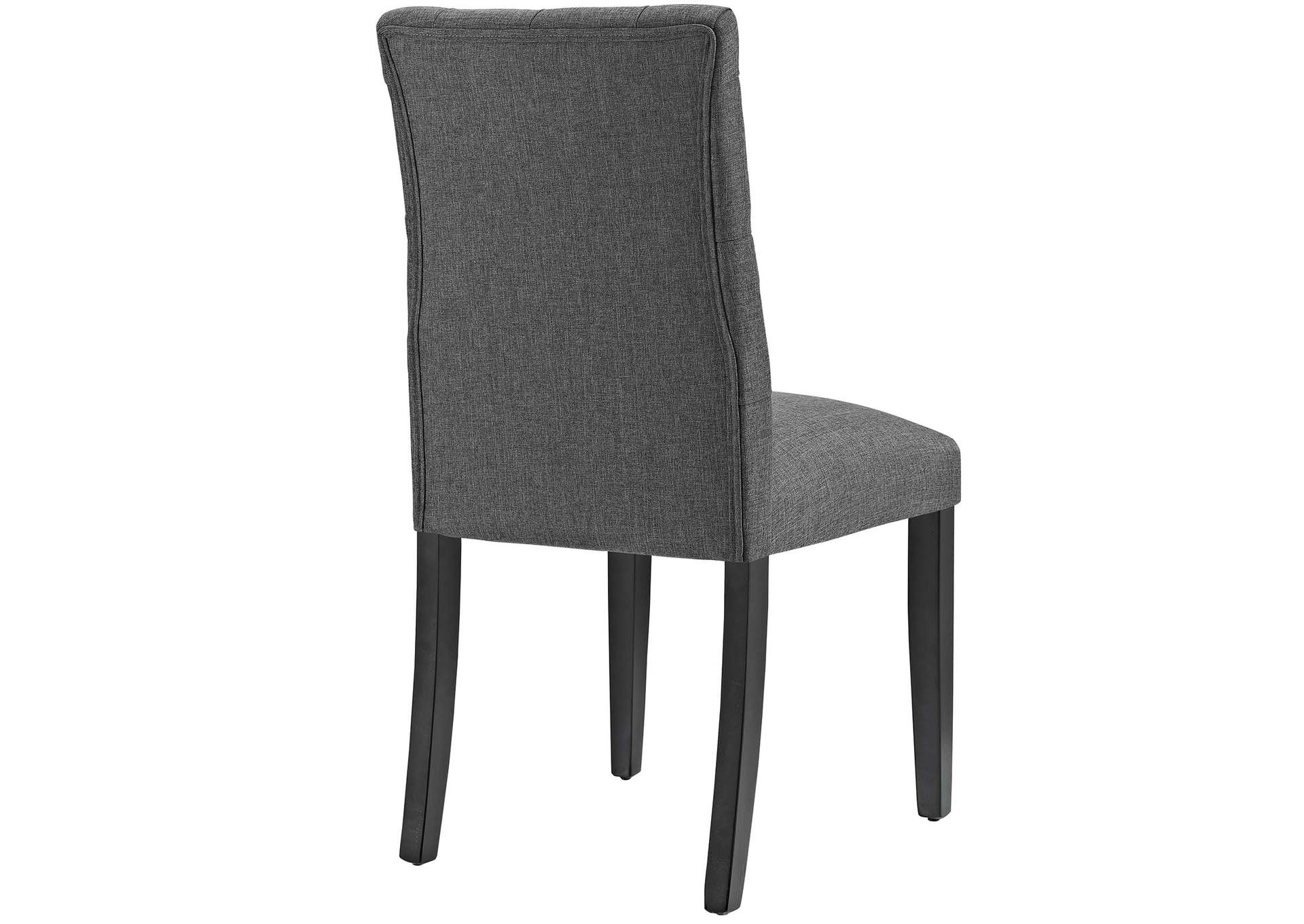 Gray Duchess Dining Chair Fabric [Set of 4],Modway