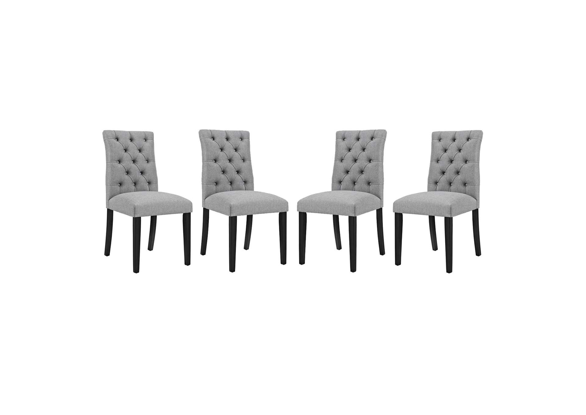 Light Gray Duchess Dining Chair Fabric [Set of 4],Modway