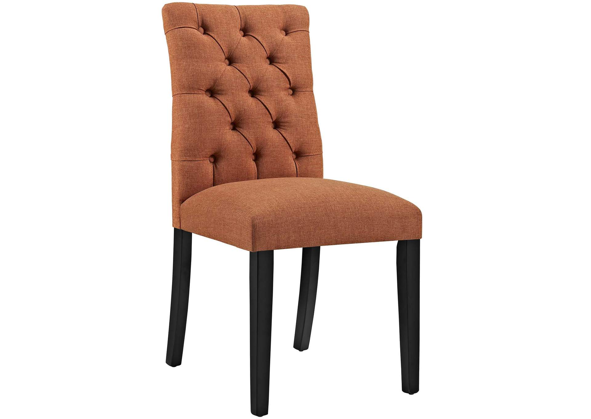 Orange Duchess Dining Chair Fabric [Set of 4],Modway