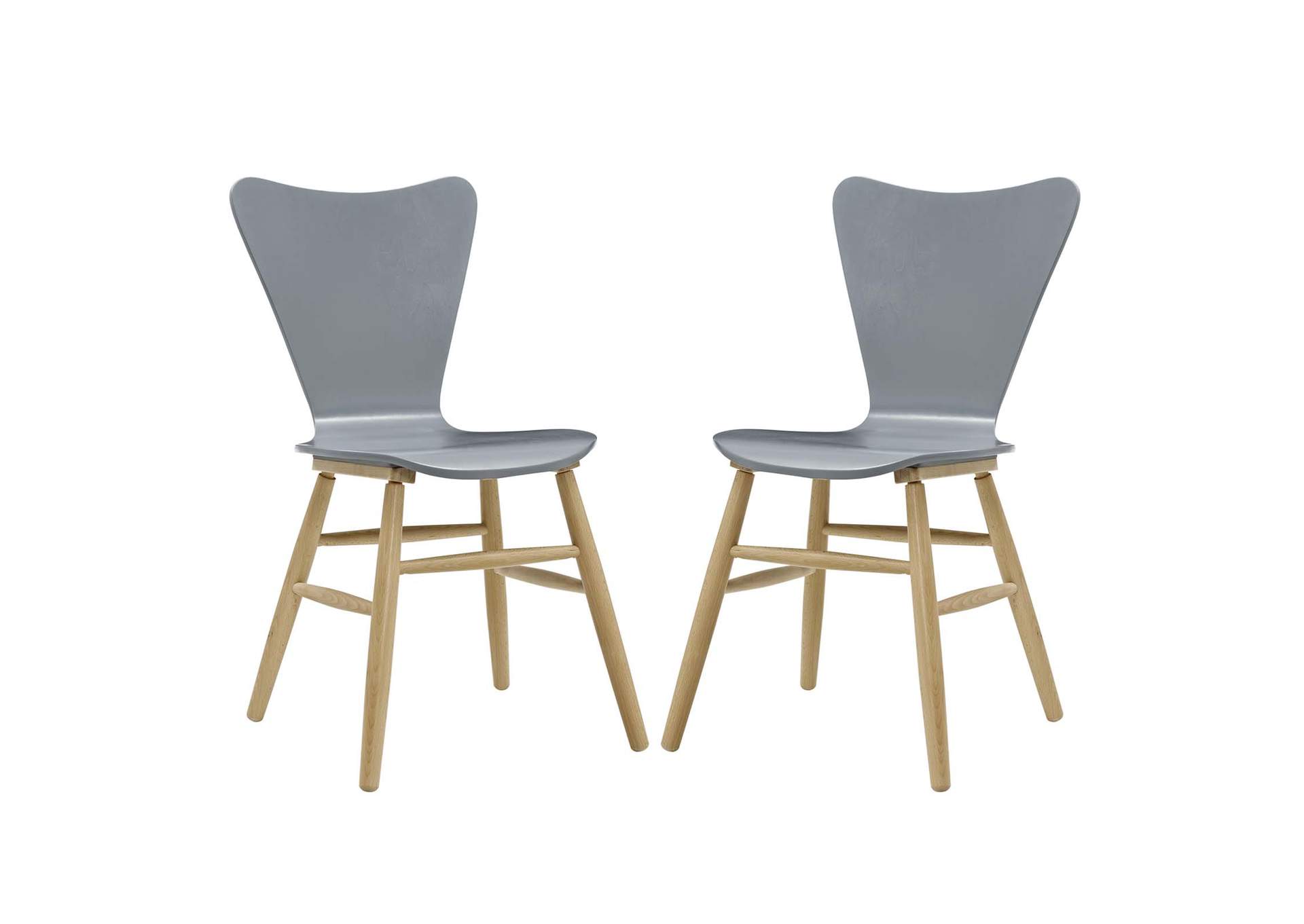 Gray Cascade Dining Chair [Set of 2],Modway