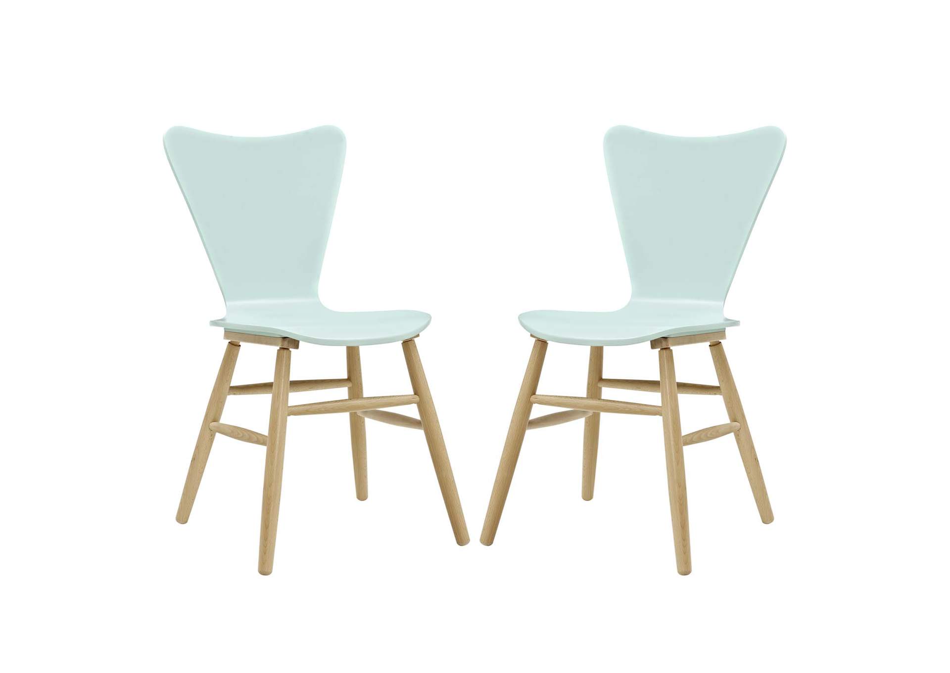 Light Blue Cascade Dining Chair [Set of 2],Modway