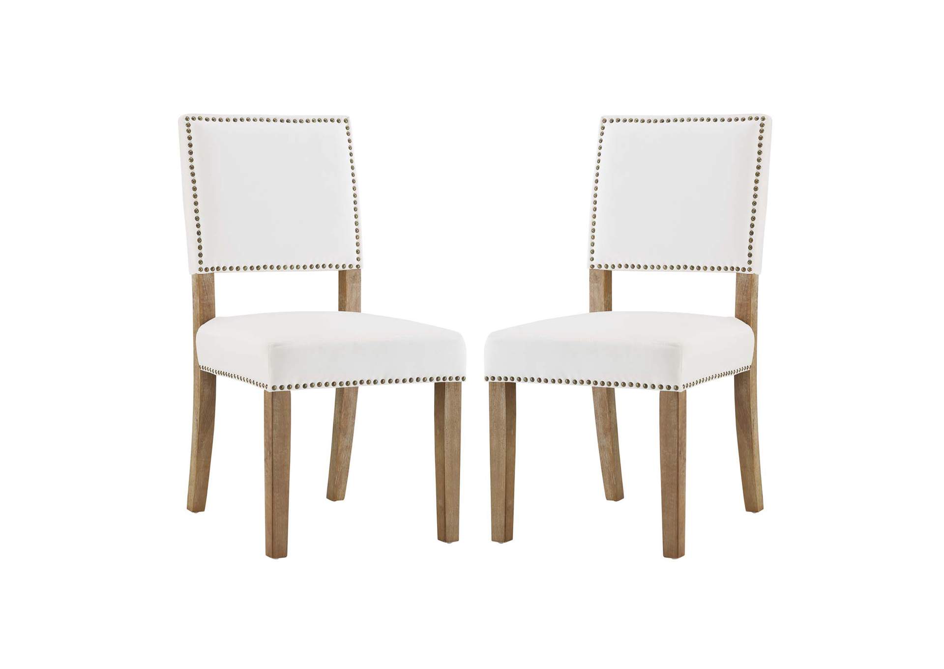 Ivory Oblige Dining Chair Wood [Set of 2],Modway