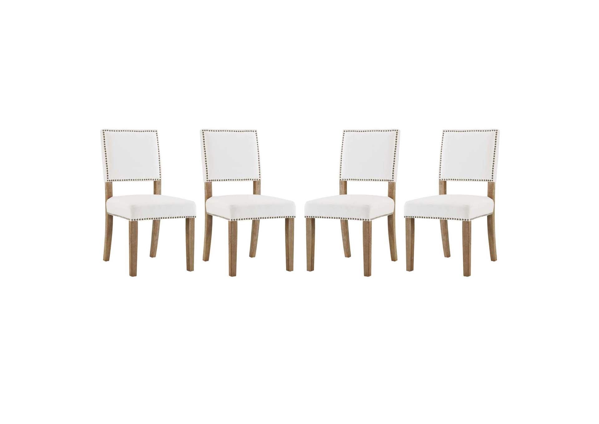 Ivory Oblige Dining Chair Wood [Set of 4],Modway