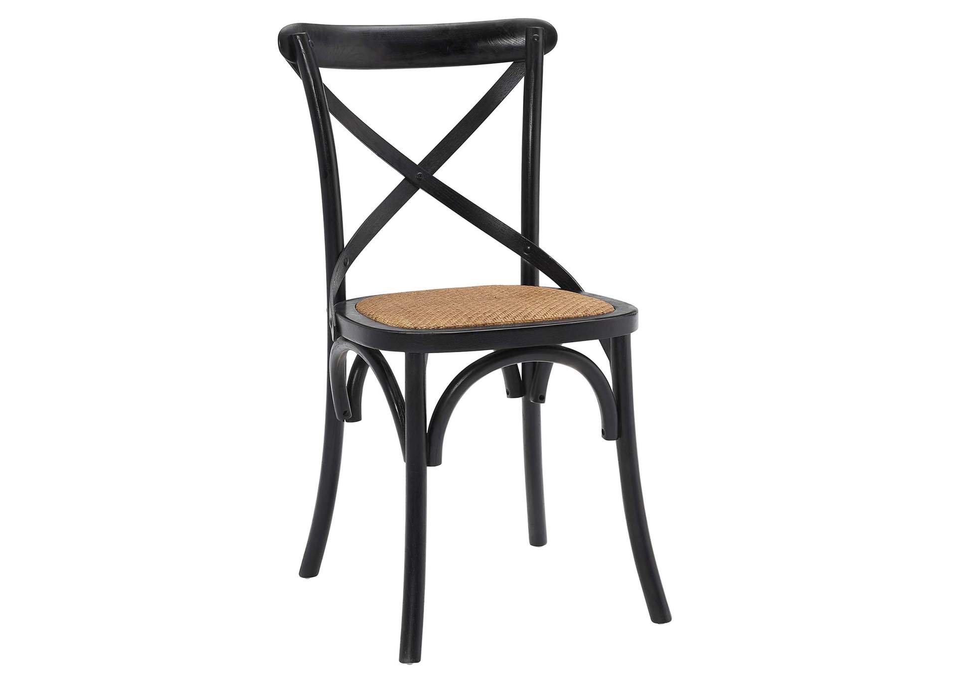 Black Gear Dining Side Chair [Set of 2],Modway