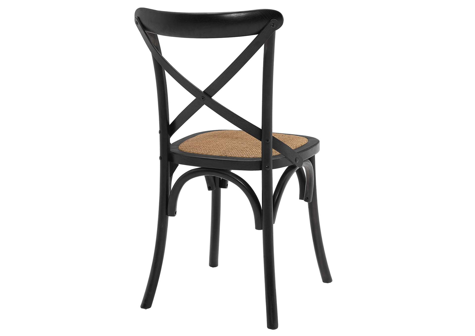 Black Gear Dining Side Chair [Set of 2],Modway