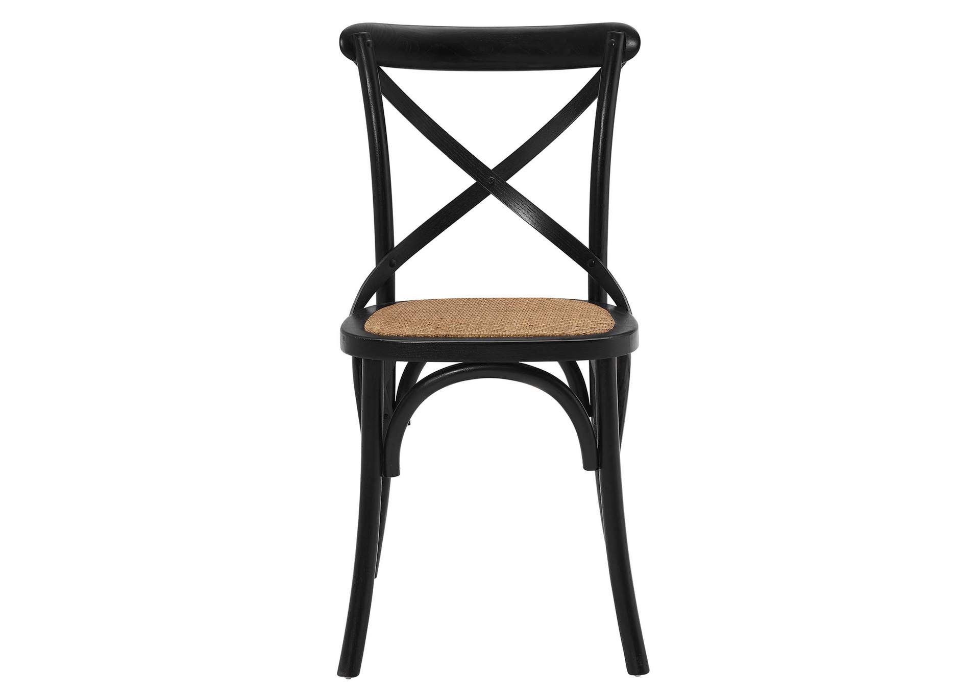 Black Gear Dining Side Chair [Set of 2],Modway