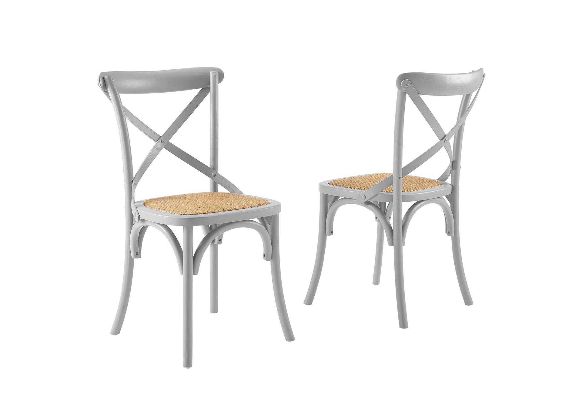 Light Gray Gear Dining Side Chair [Set of 2],Modway