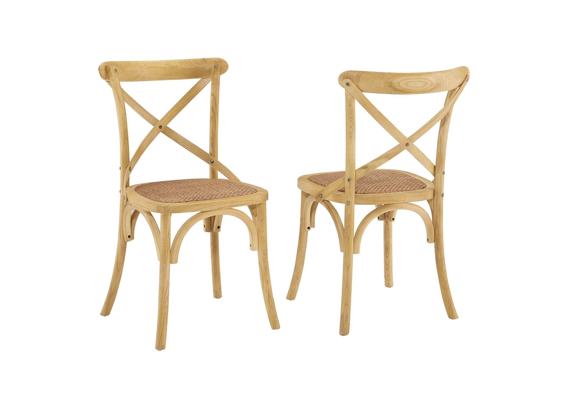 Natural Gear Dining Side Chair [Set of 2],Modway