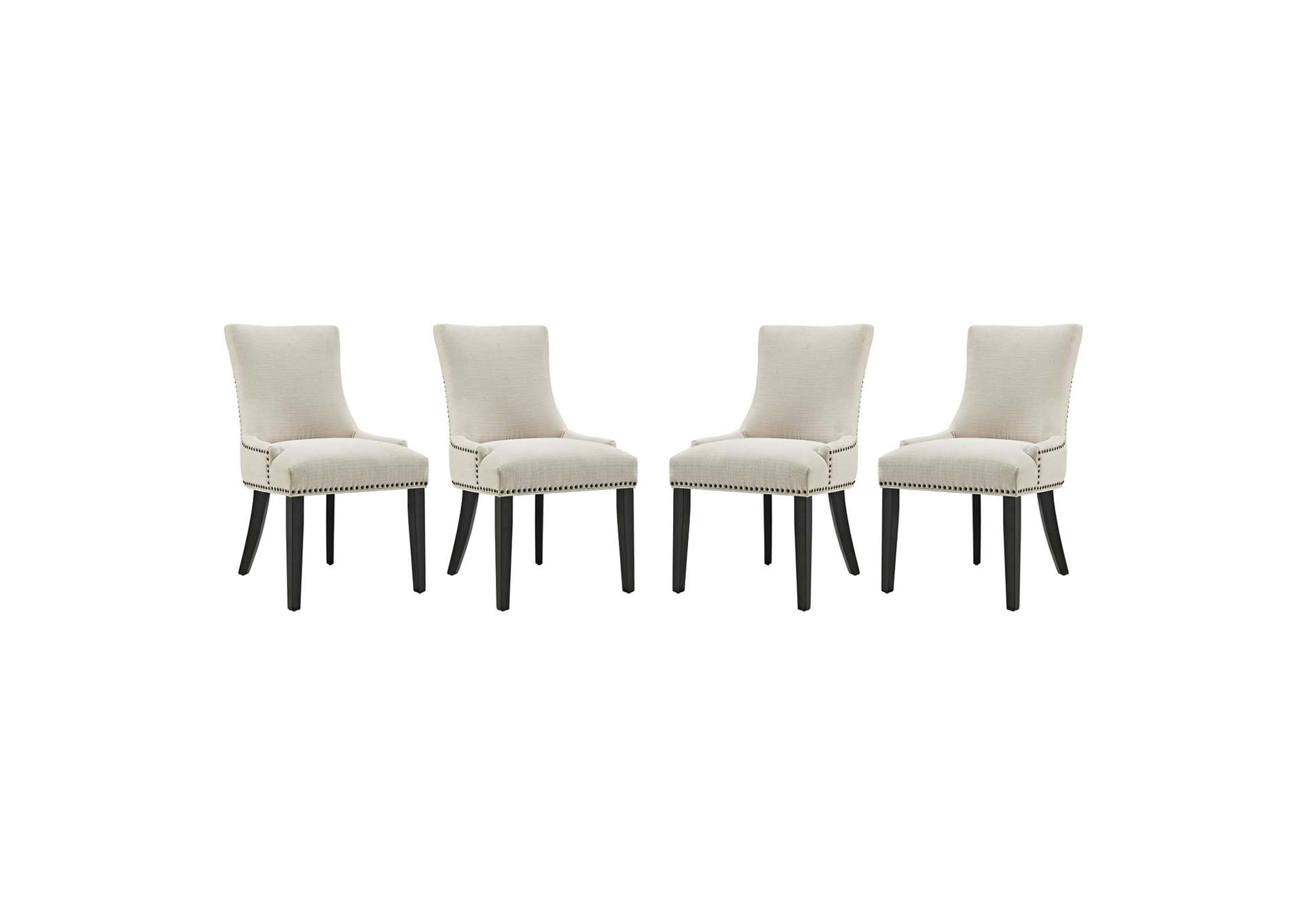 Beige Marquis Dining Chair Fabric [Set of 4],Modway