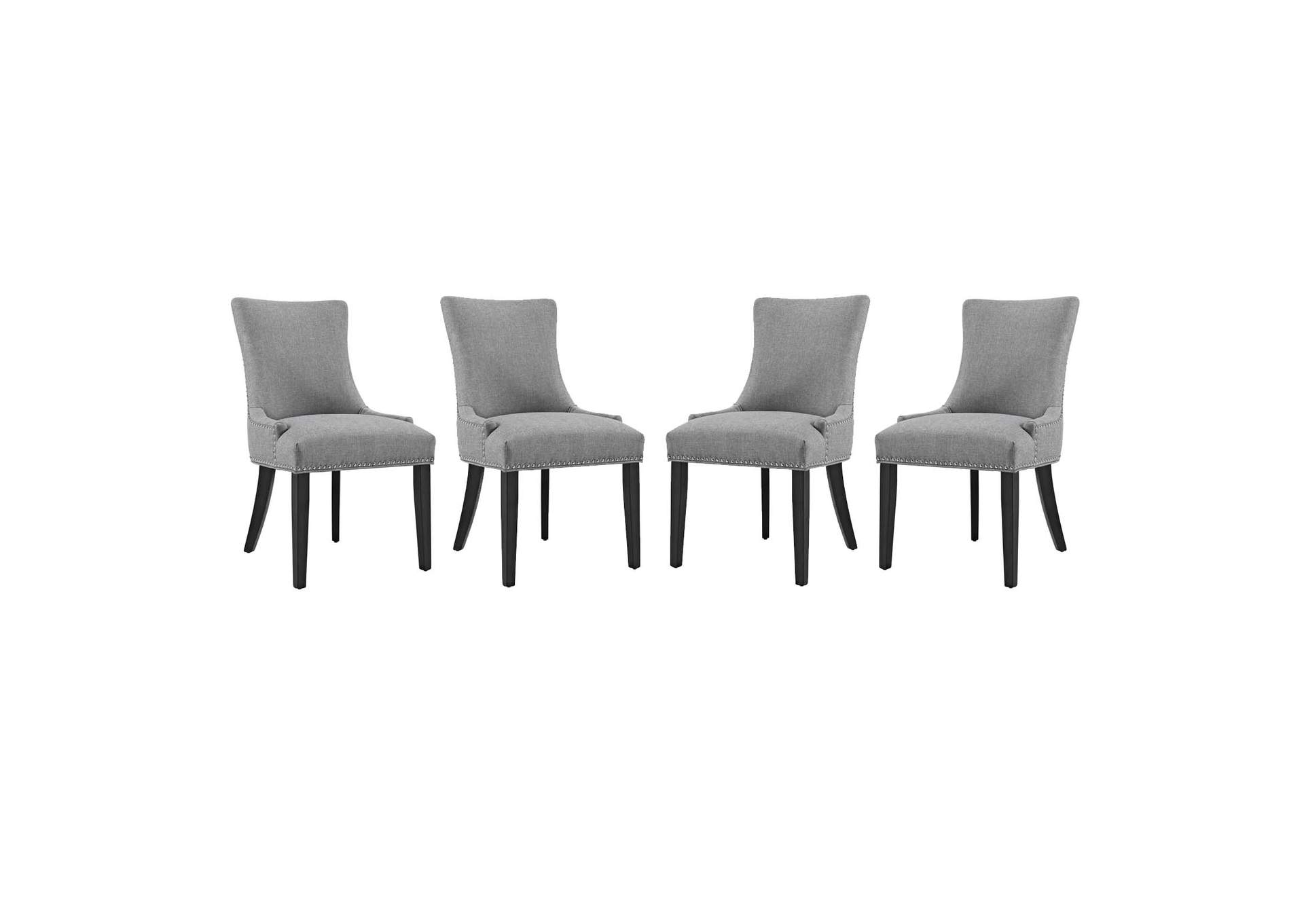 Light Gray Marquis Dining Chair Fabric [Set of 4],Modway