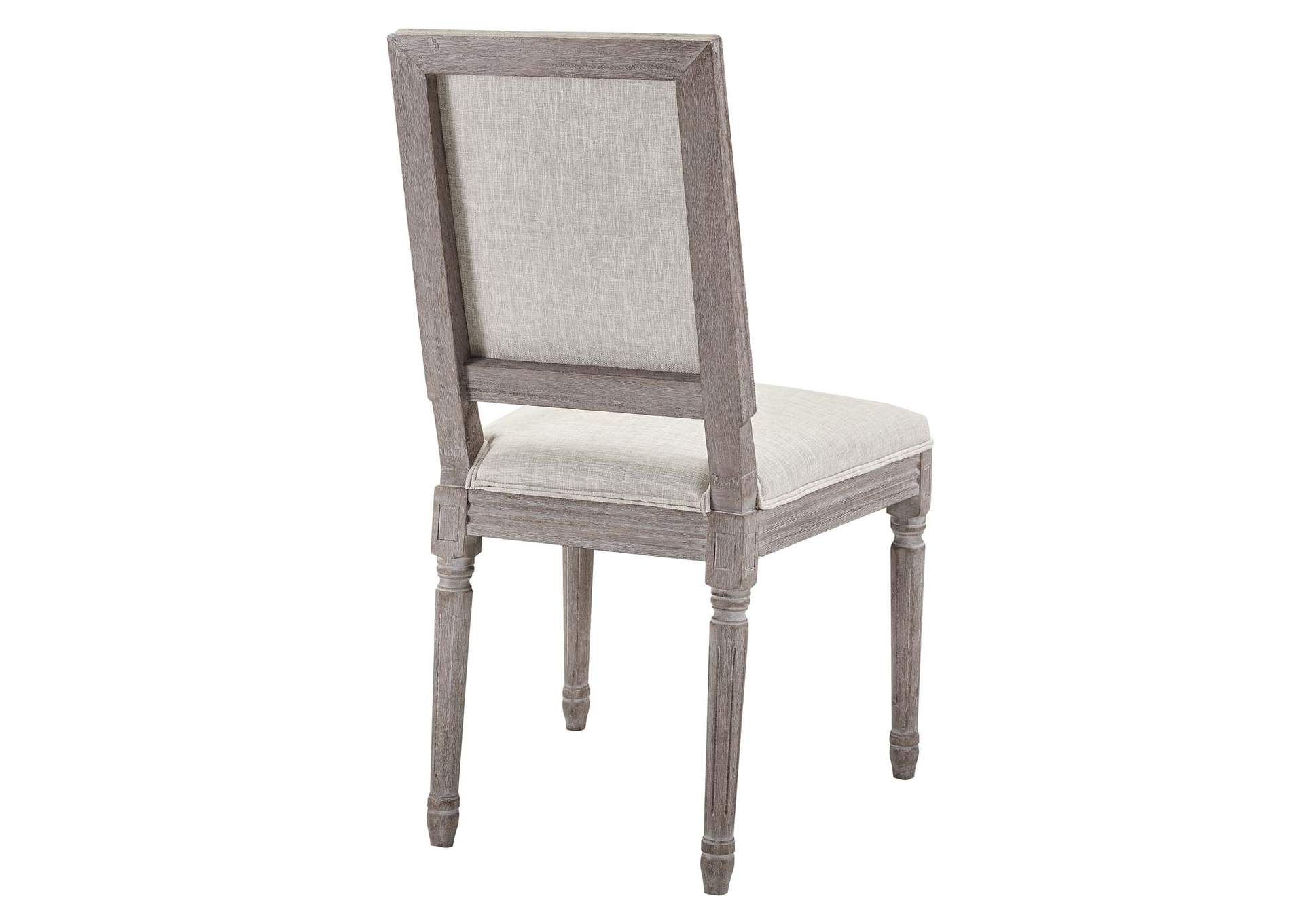 Beige Court Dining Side Chair Upholstered Fabric [Set of 4],Modway