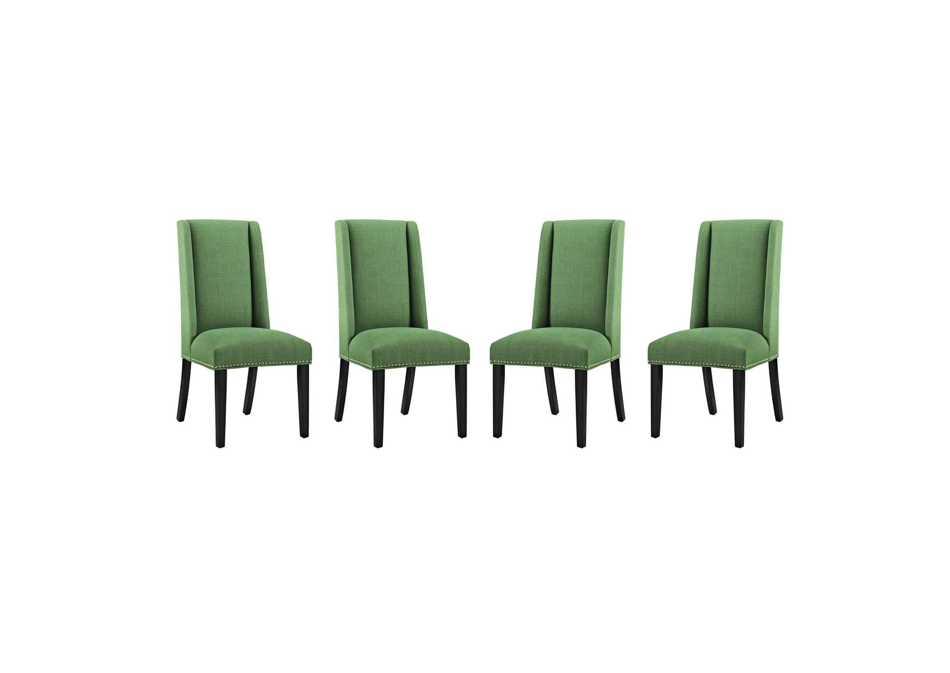 Green Baron Dining Chair Fabric [Set of 4],Modway