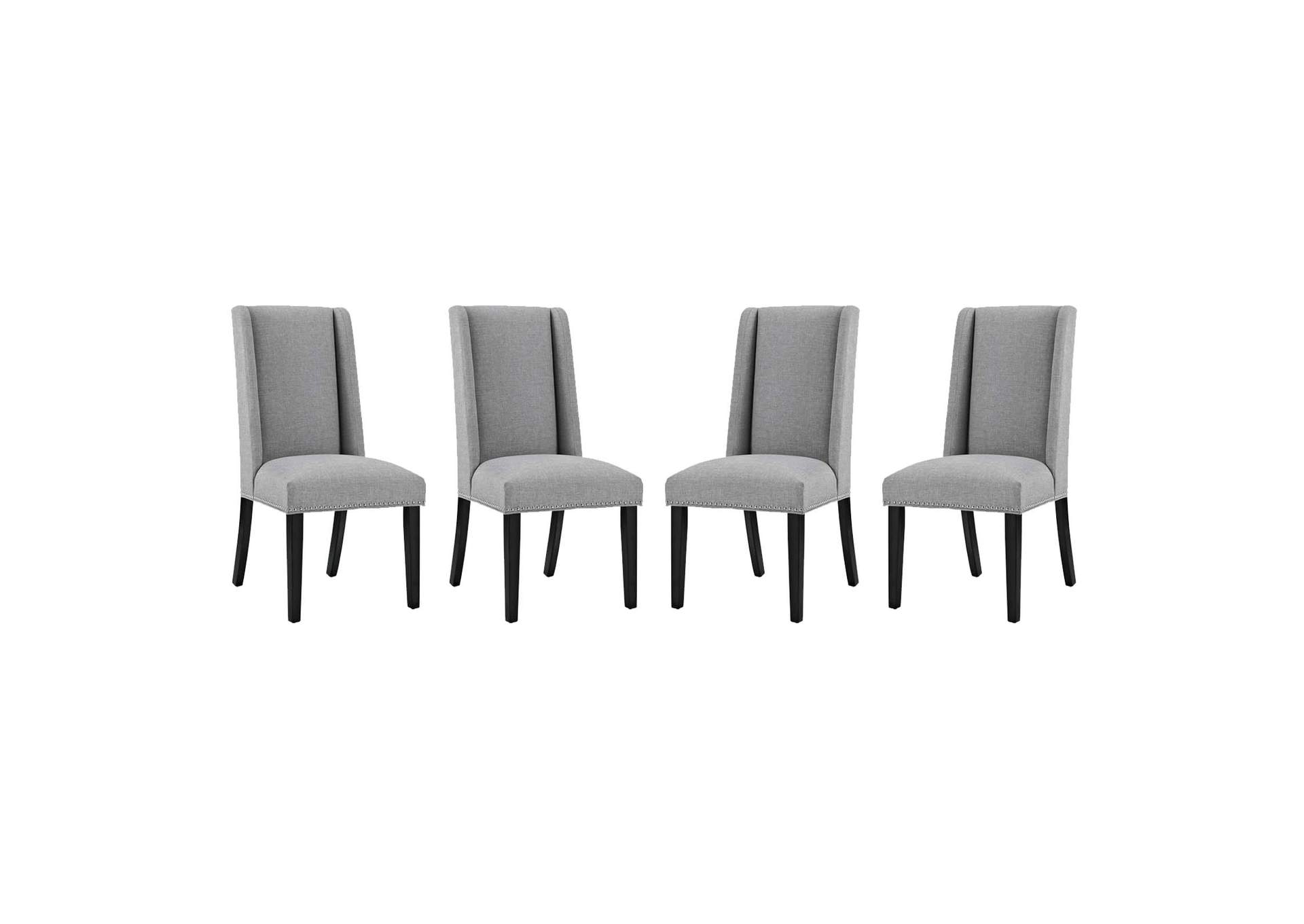 Light Gray Baron Dining Chair Fabric [Set of 4],Modway