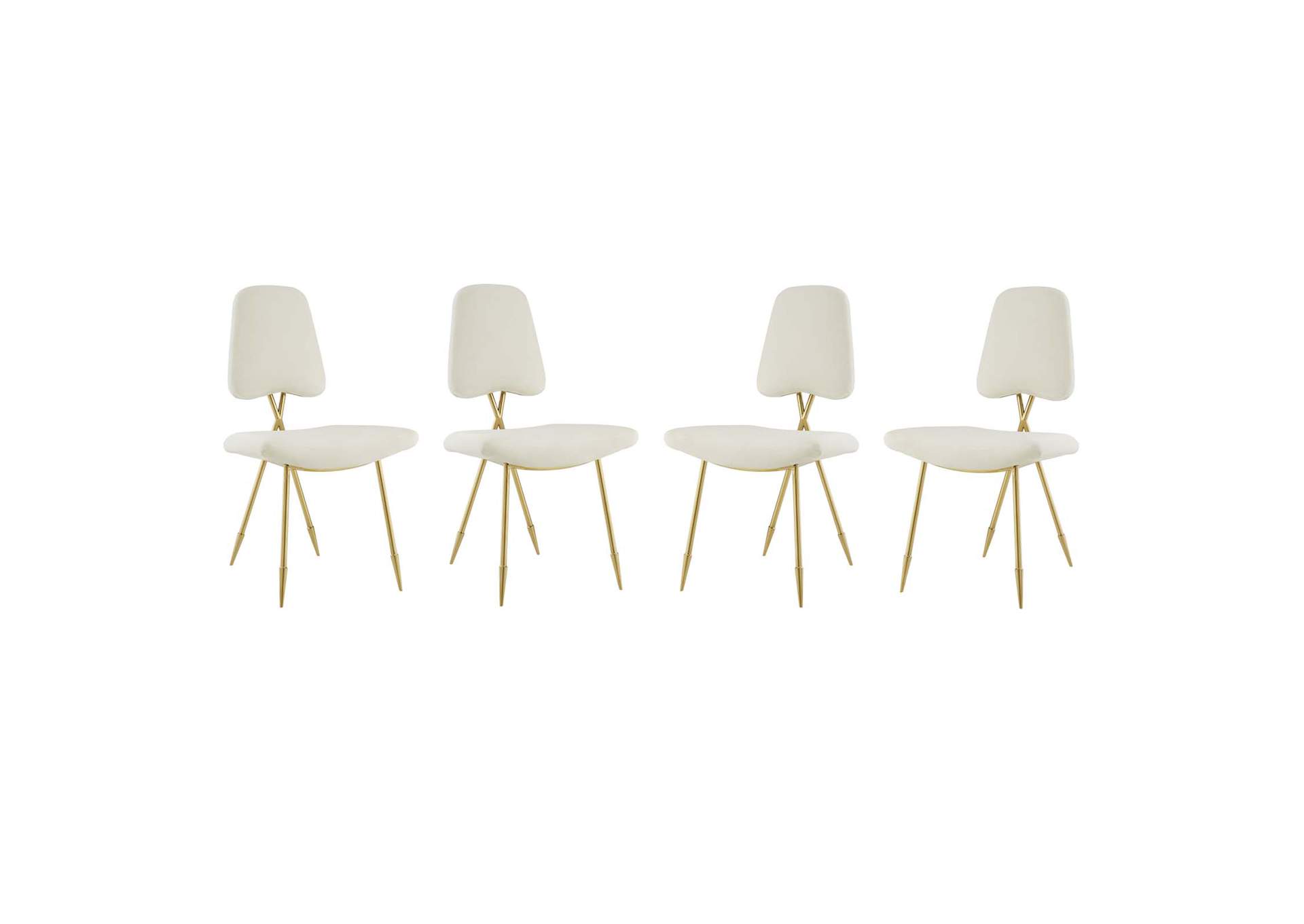 Ivory Ponder Dining Side Chair [Set of 4],Modway