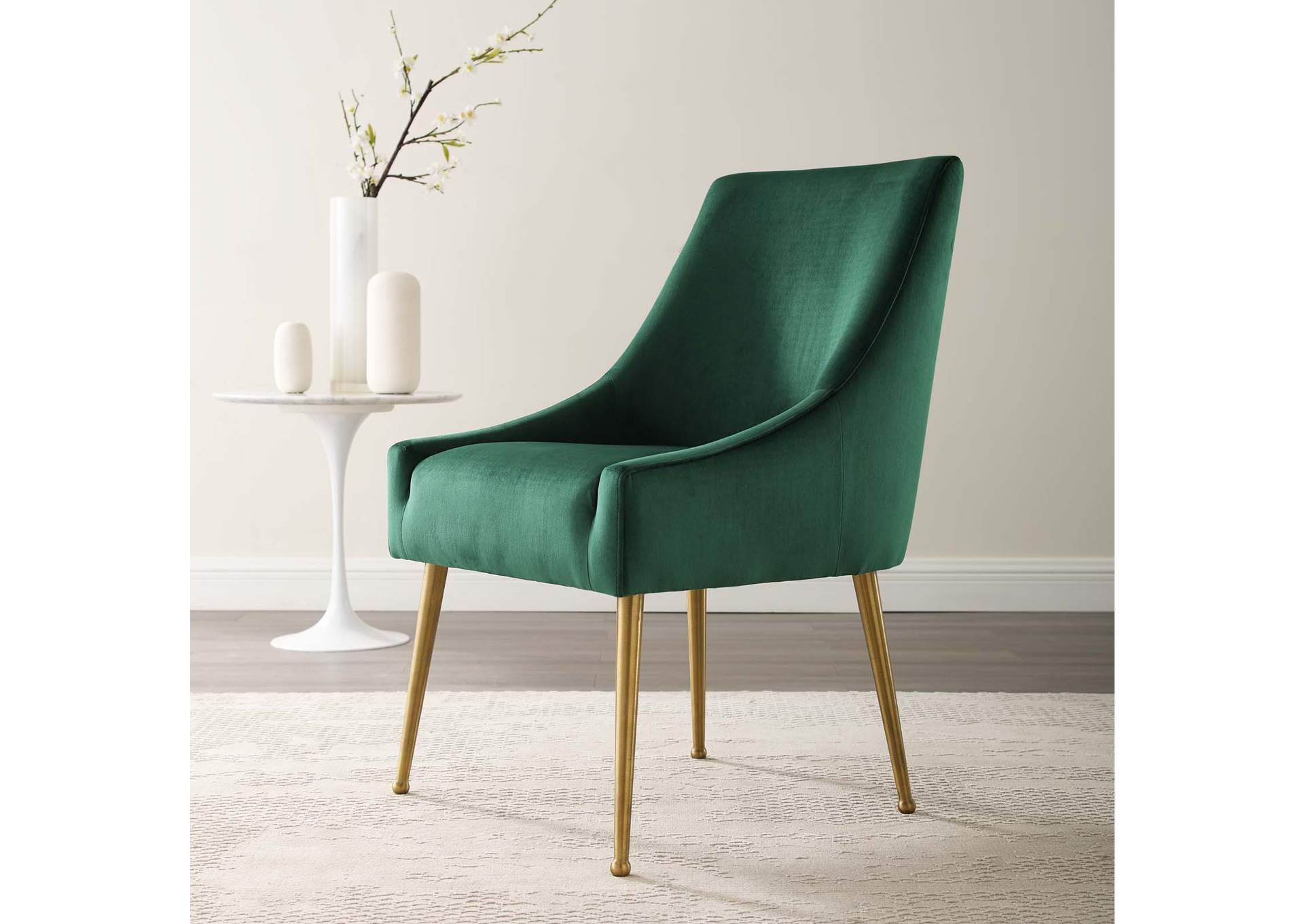 Green Discern Upholstered Performance Velvet Dining Chair,Modway