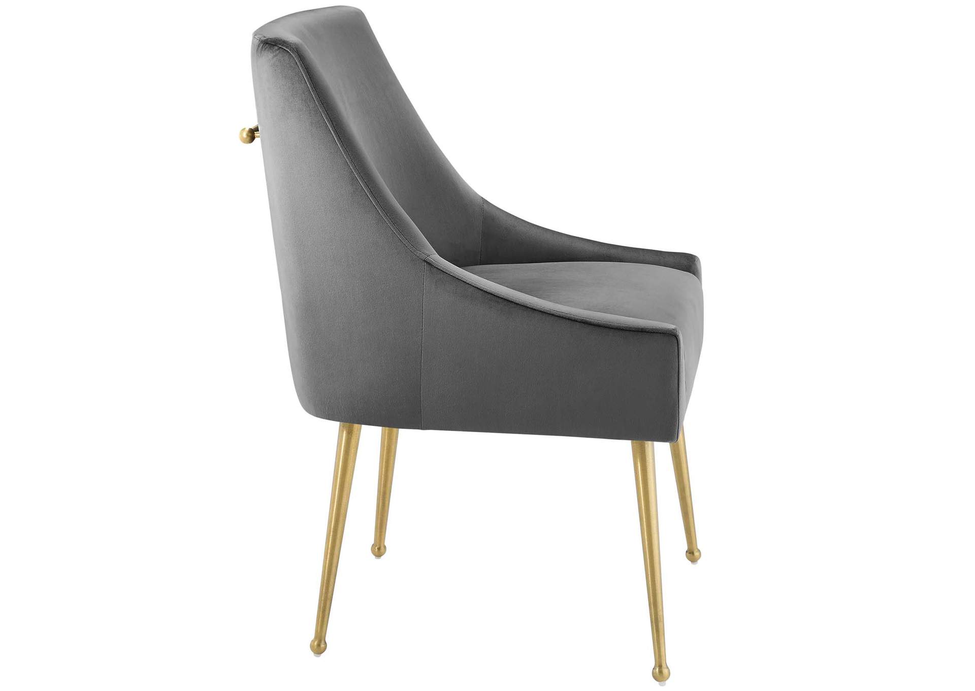 Gray Discern Upholstered Performance Velvet Dining Chair,Modway