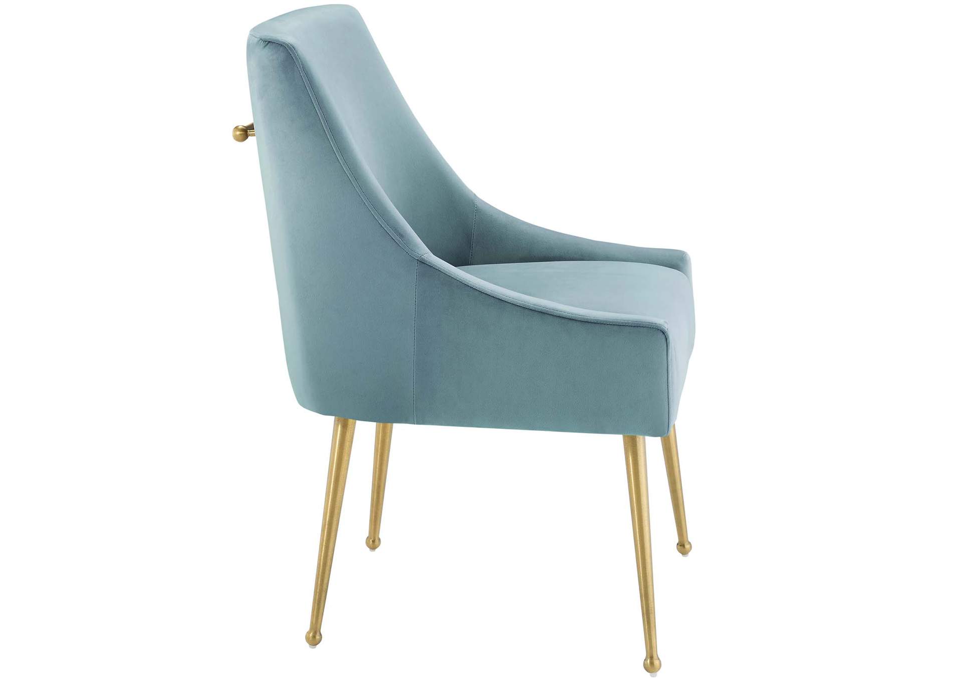 Light Blue Discern Upholstered Performance Velvet Dining Chair,Modway