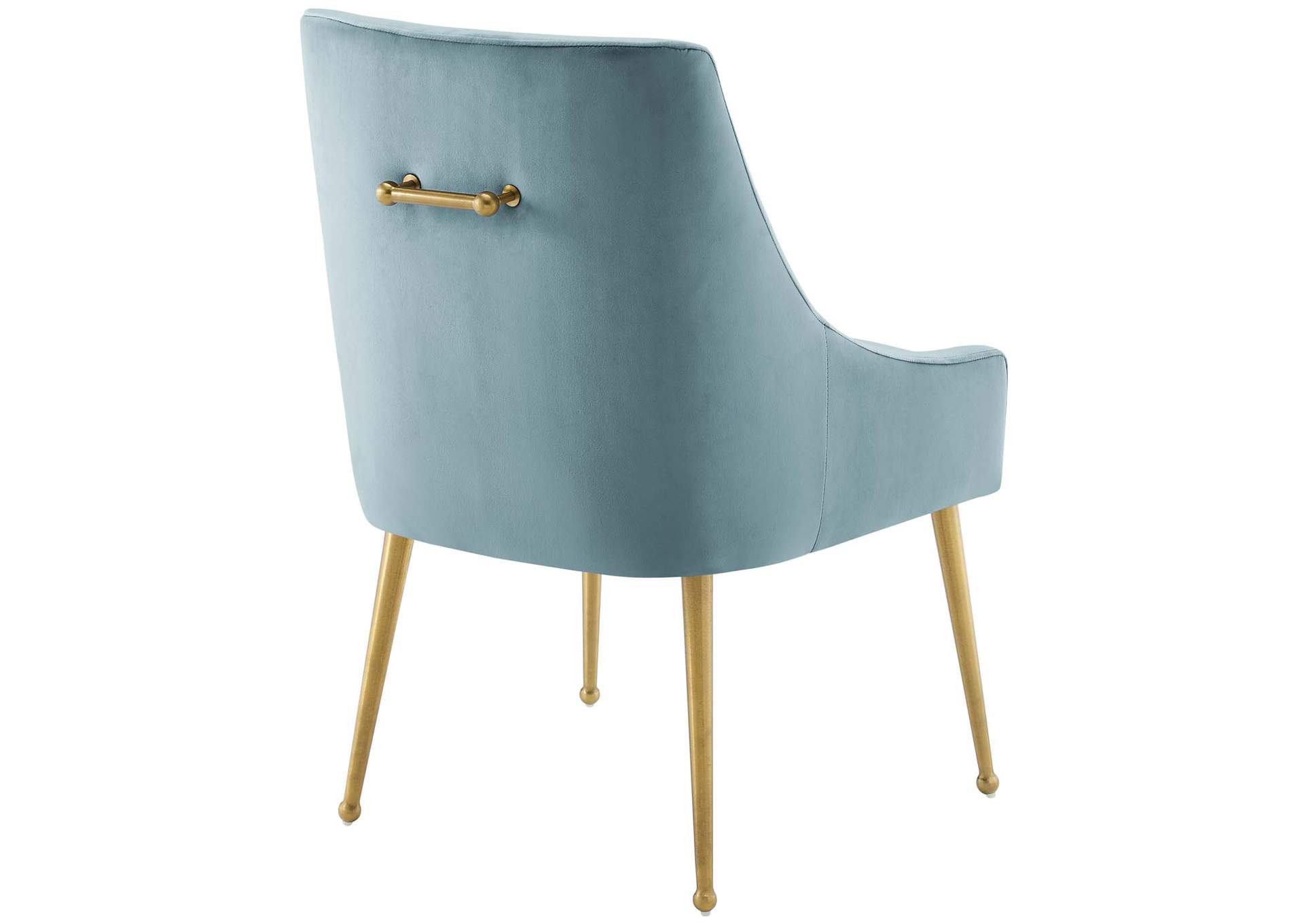 Light Blue Discern Upholstered Performance Velvet Dining Chair,Modway