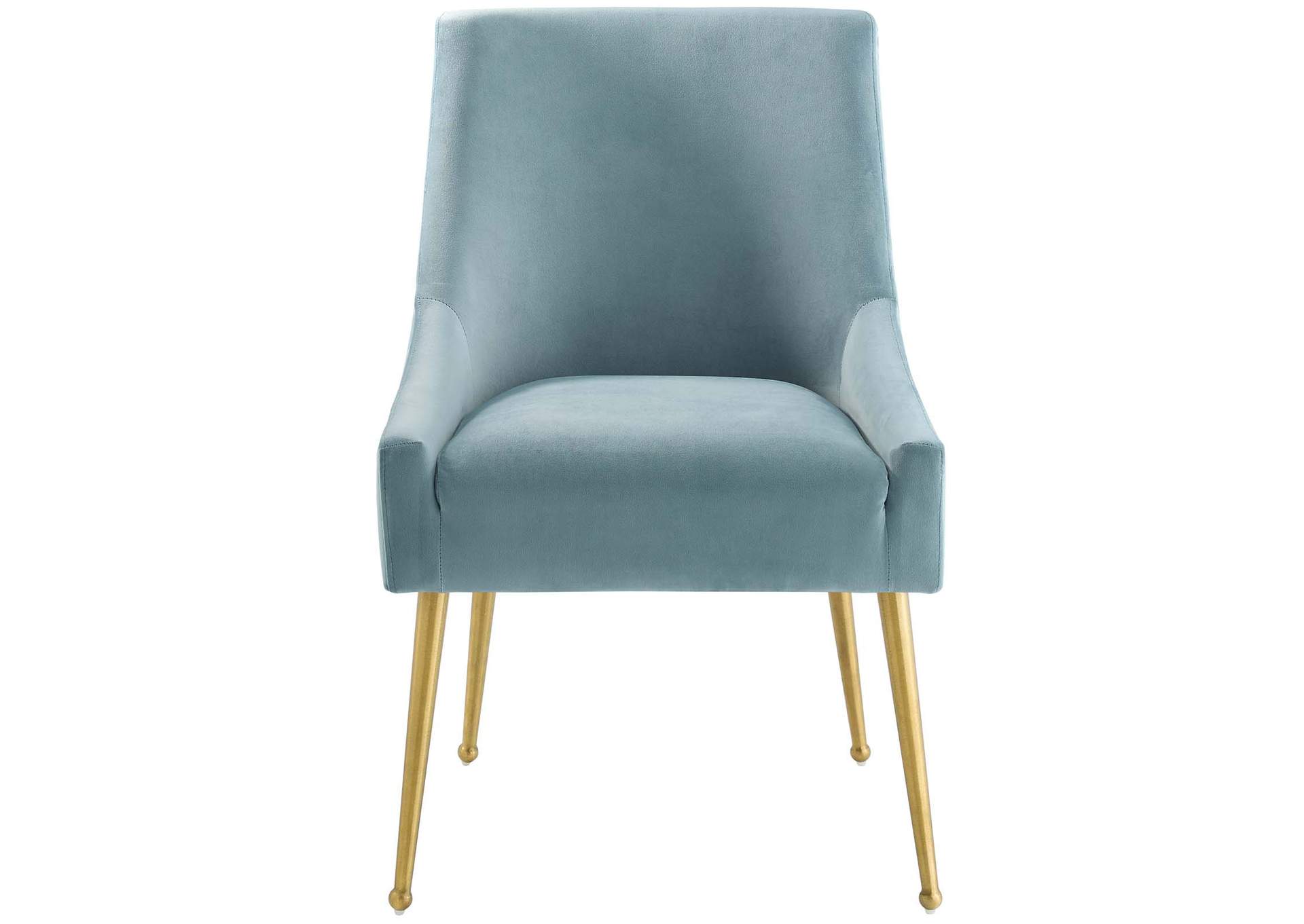 Light Blue Discern Upholstered Performance Velvet Dining Chair,Modway