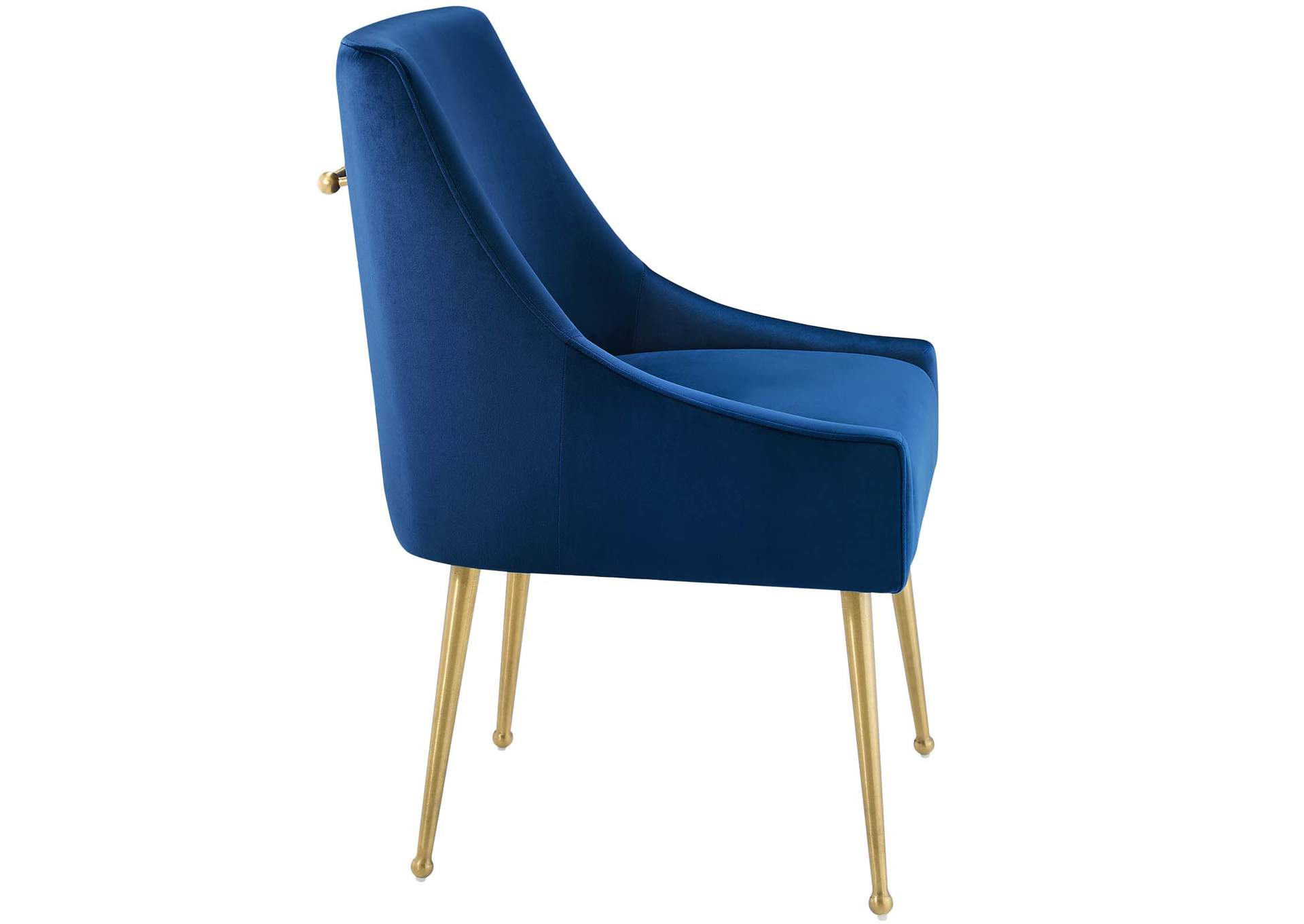 Navy Discern Upholstered Performance Velvet Dining Chair,Modway